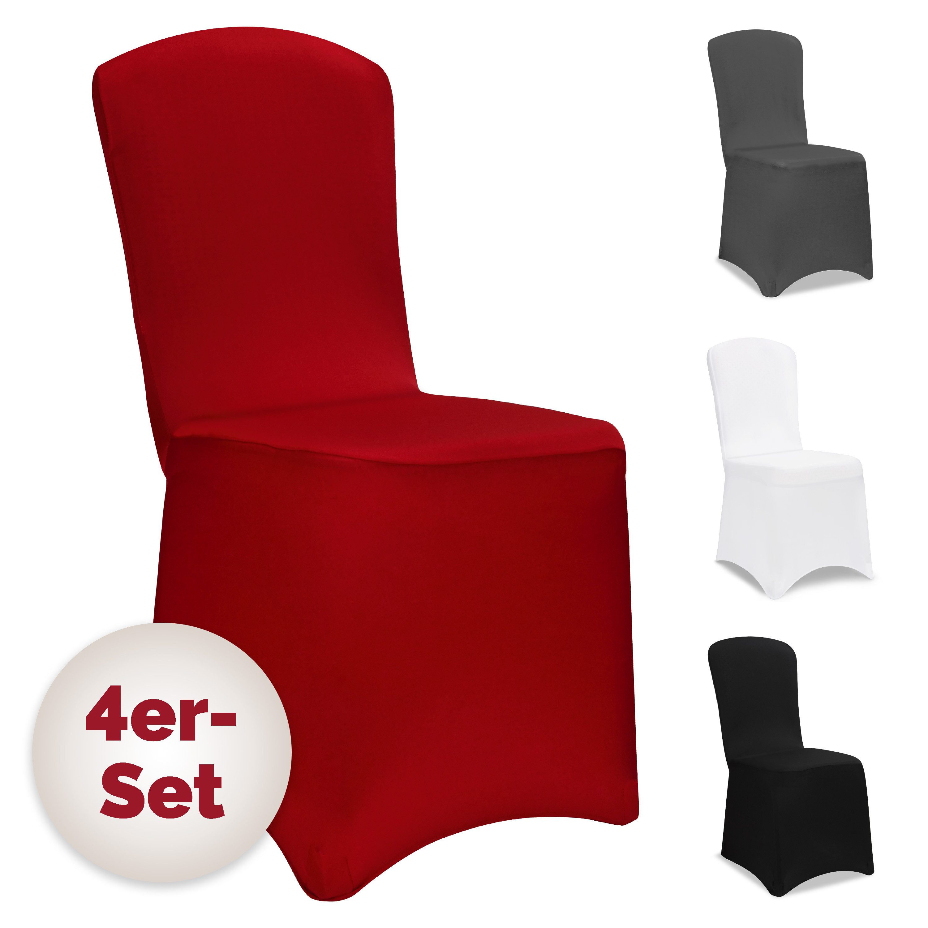 Detex Stuhlhusse, 4er Set Stretch Hussen Stühle OEKO-TEX Stuhlüberzug Weihn günstig online kaufen