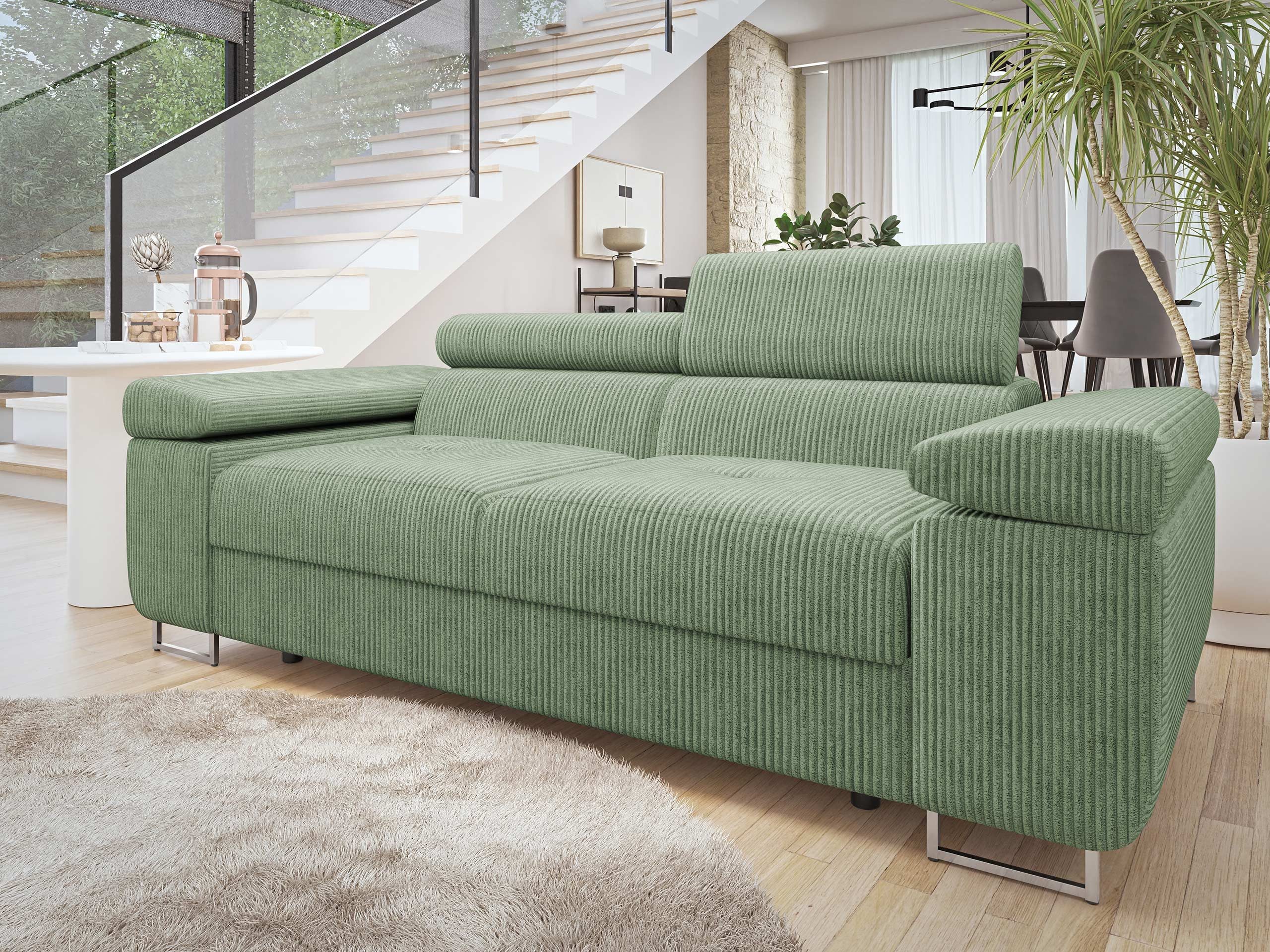 MIRJAN24 Sofa Torezio 2 Cord, Einstellbare Kopfstützen, 198x102x70-90 cm günstig online kaufen