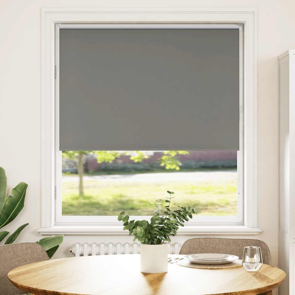 Verdunklungsrollo, vidaXL, Verdunkelungsrollo Grau 110x150cm Stoffbreite günstig online kaufen