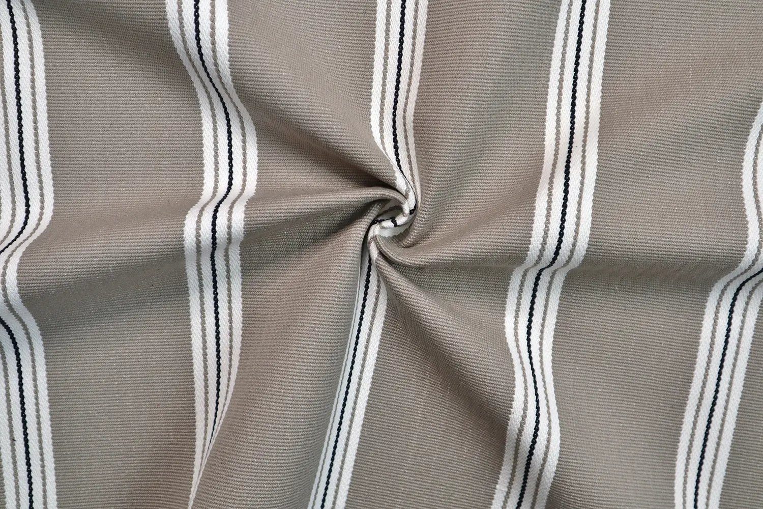 Stofferia Stoff Polsterstoff Jacquard Streifen Knightsbridge Beige, Meterware