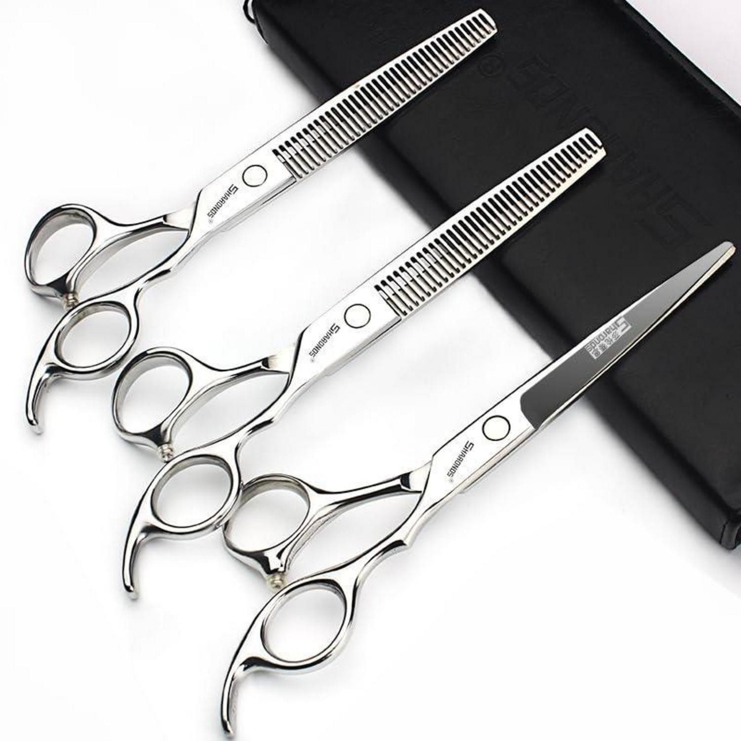 LuxusKollektion Scheren-Set Haarschneidemaschine Set 6.5 Zoll Profi Edelstahl
