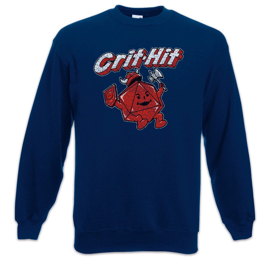 Sweatshirt Crit-Hit Sweatshirt Geek Nerd Ohren Gamer Fun Games RPG Dungeons