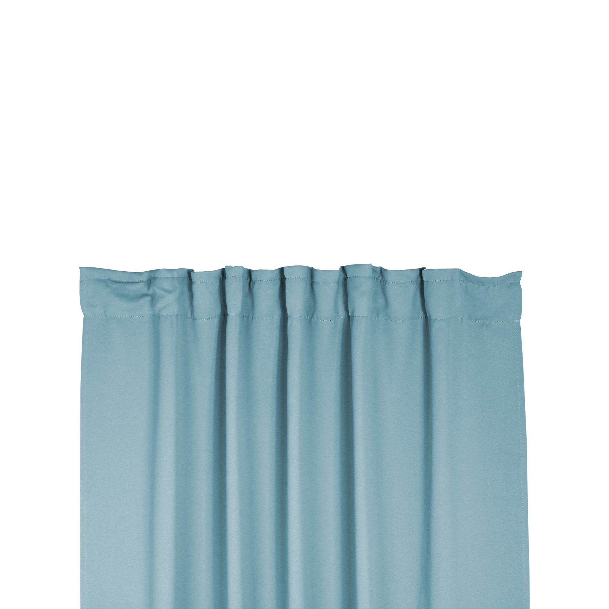 blickdicht Kräuselband Deko, und St), Kräuselband Polyester (1 Blau Gardine, Vorhang Verdunklungsvorhang verdunkelnd, Verdunkelungsvorhang Thermo- Mint Haus