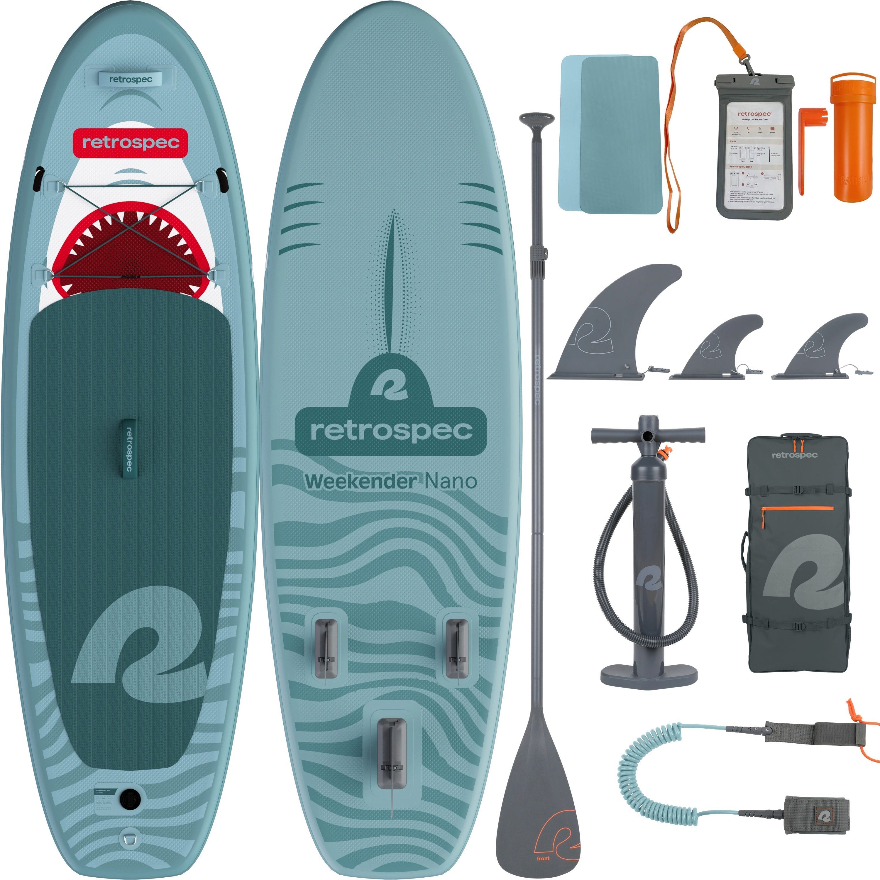 Retrospec Inflatable SUP-Board Retrospec Supboard Weekender Nano iSUP - 259 cm - Great White