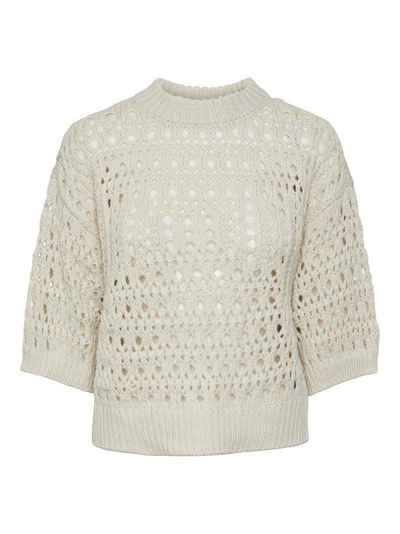 pieces Strickpullover PCMASHA 3/4 O-NECK KNIT BC