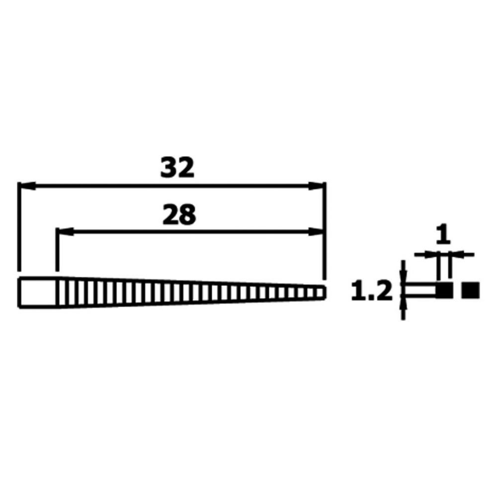 Thumbnail - WETEC ECO Greifzange Mini-Flachzange, lang