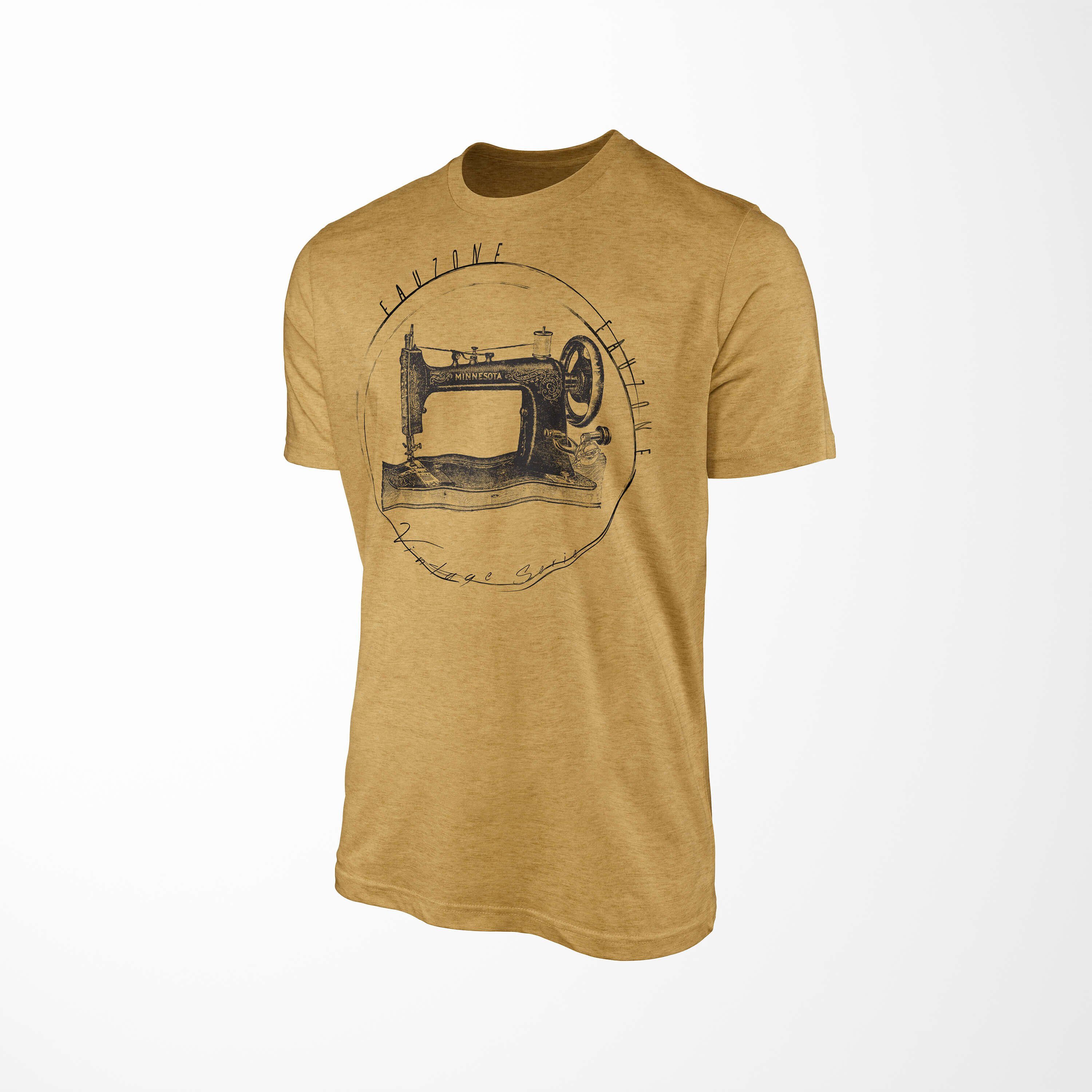 Vintage Nähmaschine Antique T-Shirt Gold Herren Sinus T-Shirt Art