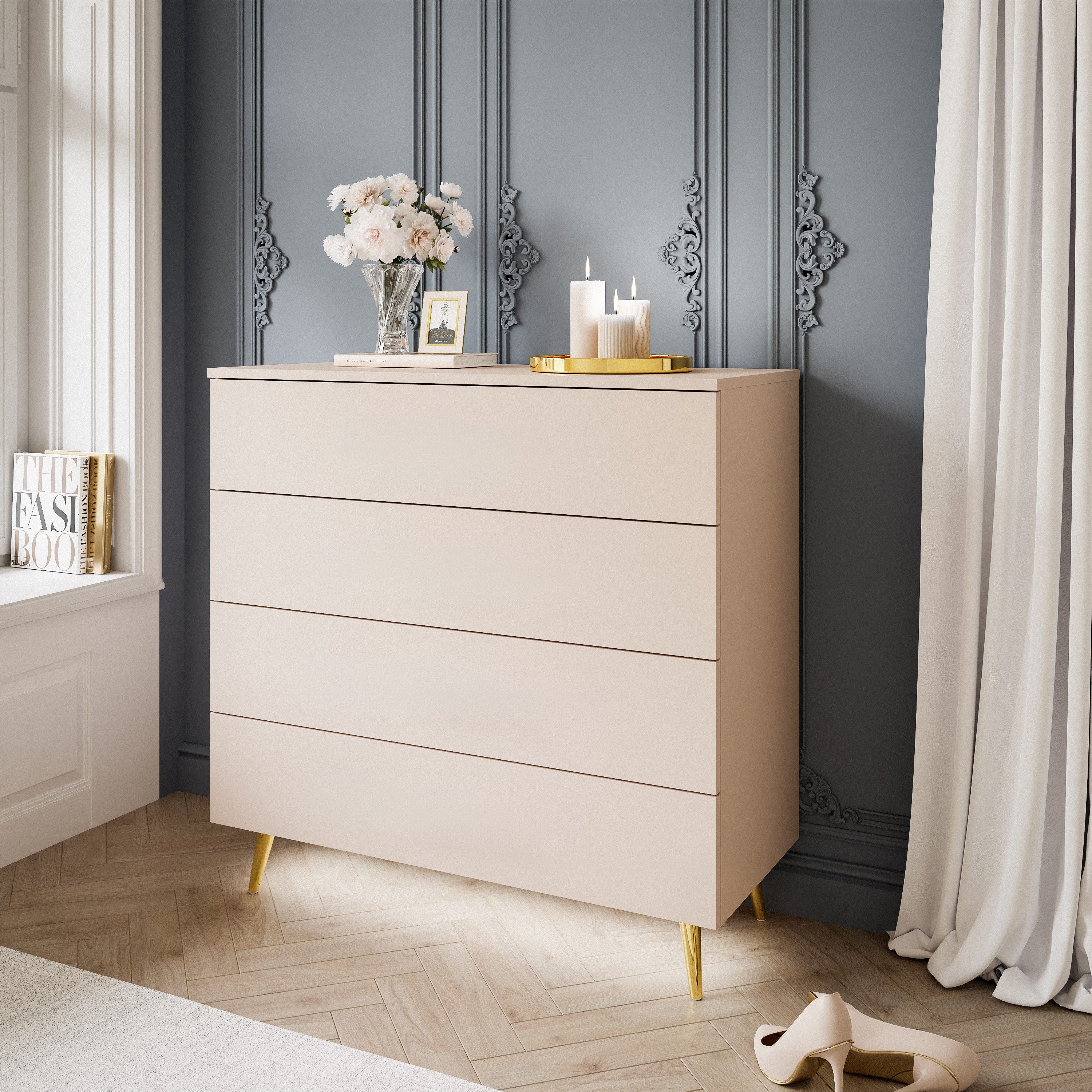 Lookway Kommode AURA KASCHMIR 4S mit Schubladen