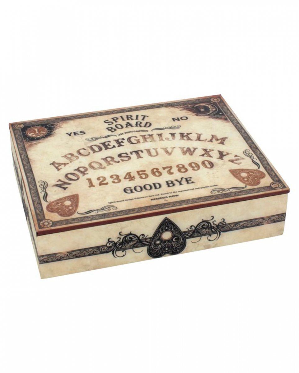 Horror-Shop Dekofigur Ouija Brett Schmuckkäschen im Spirit Board Design