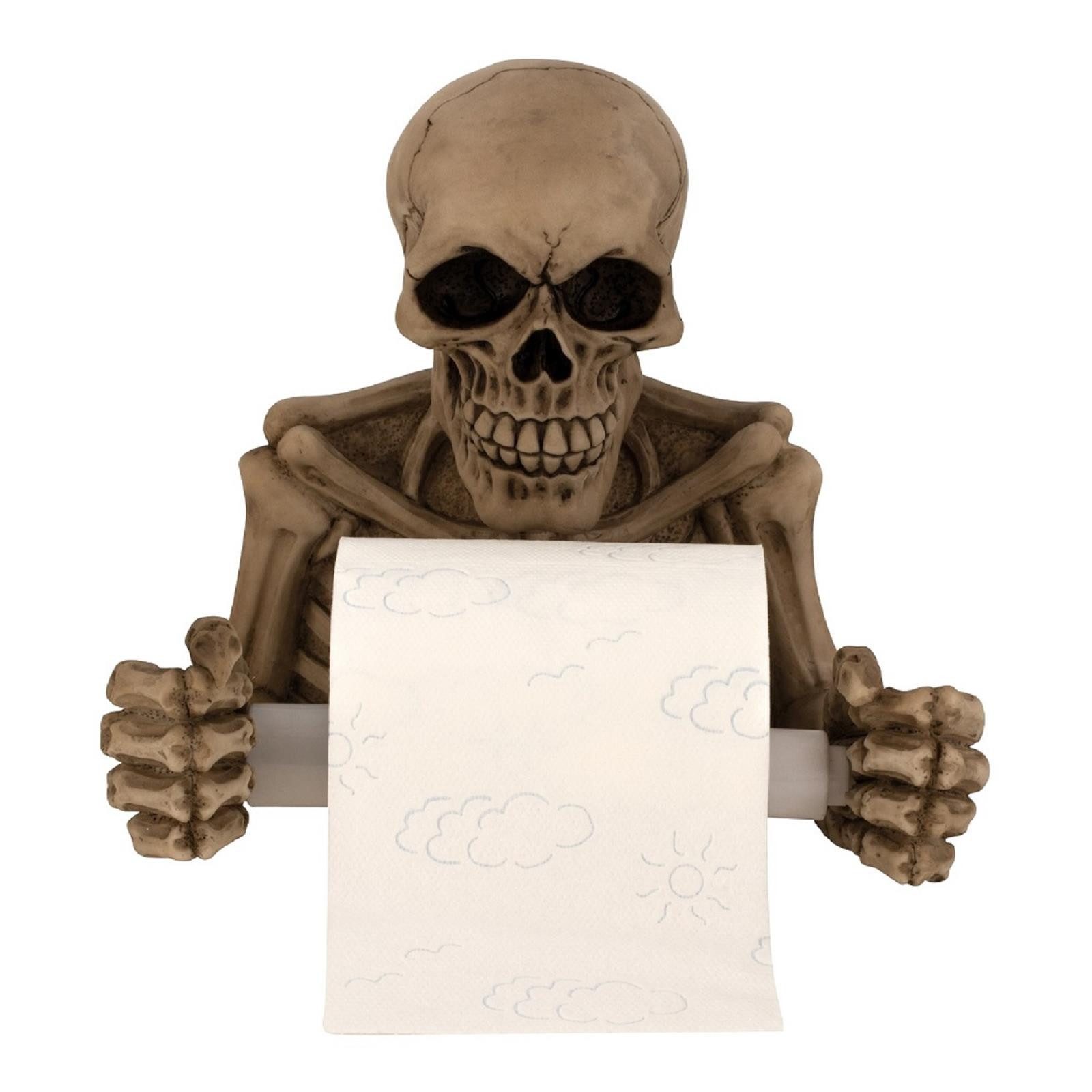 Geschenkestadl Toilettenpapierhalter Toilettenpapierhalter Totenkopf Pilot günstig online kaufen