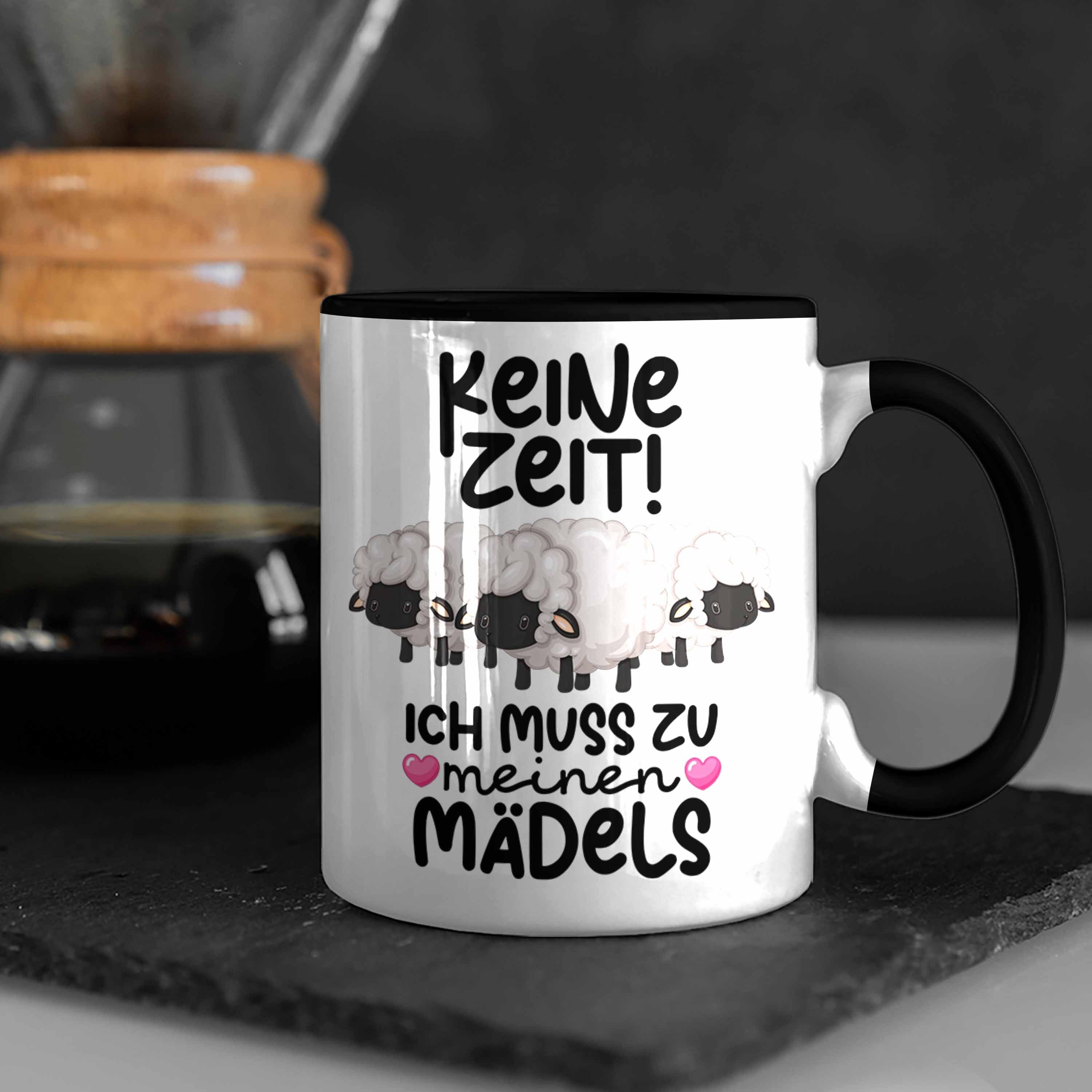 Schafhirte Keine Geschenk Zeit Zu Schaf Trendation Ich Schwarz M Tasse Hirtin Muss Meinen Tasse