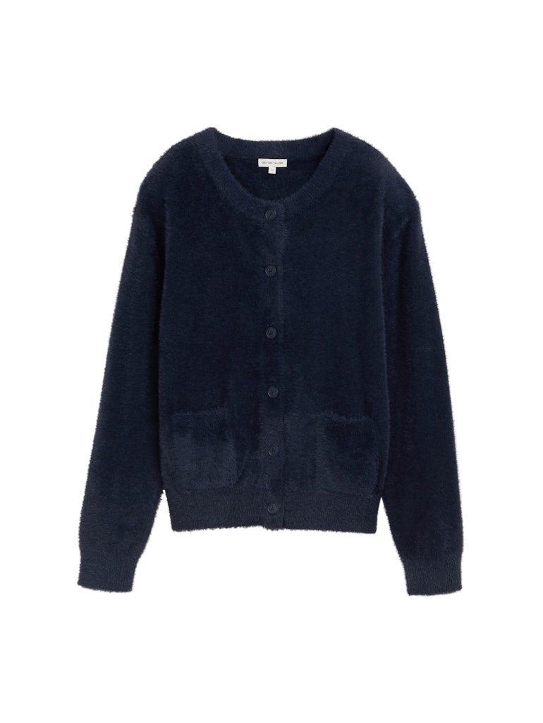 TOM TAILOR Fleecejacke Plüschjacke Weiches Federgarn günstig online kaufen