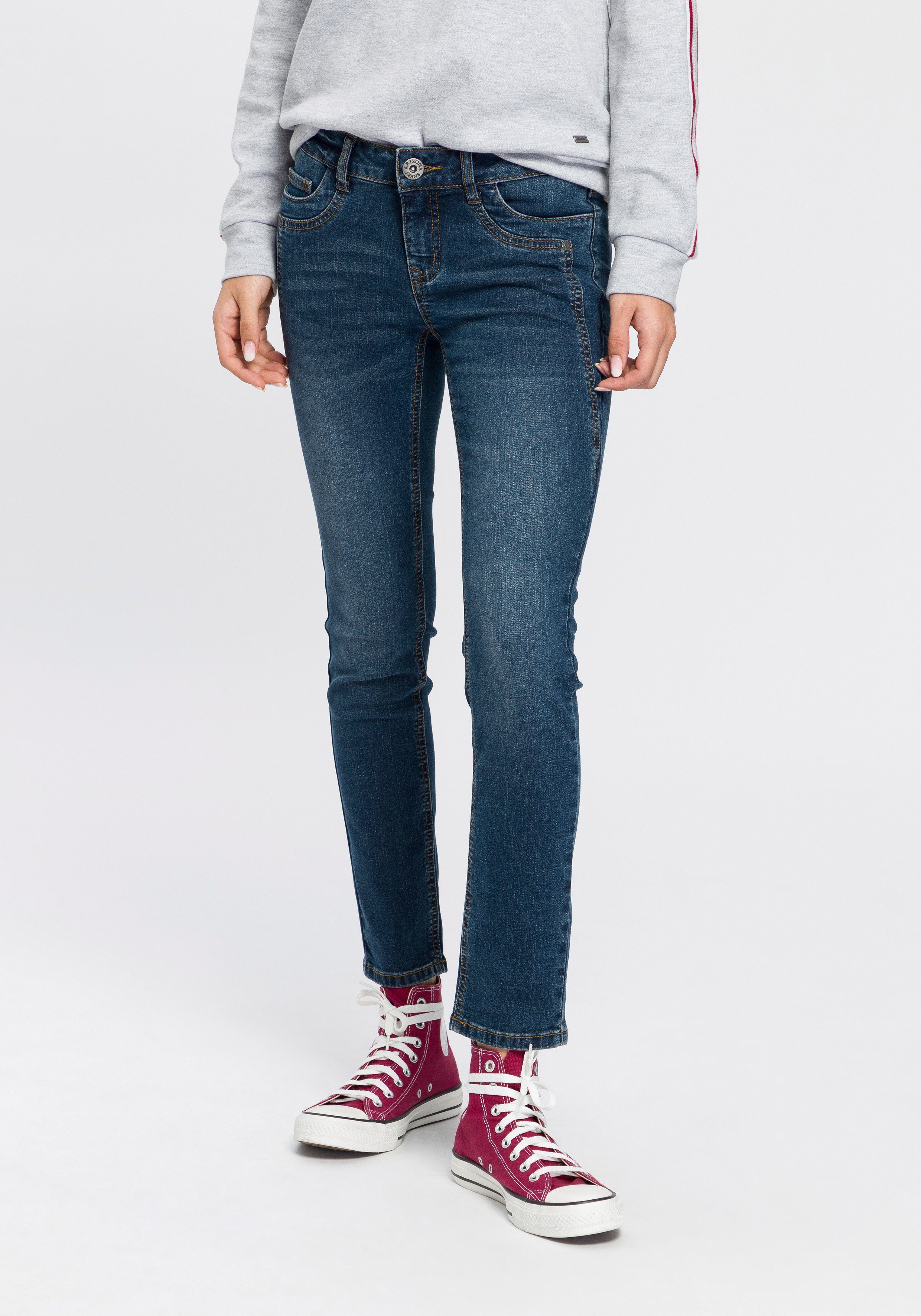 Arizona 7/8-Jeans mit Keileinsätzen extra-enger Schnitt, günstig online kaufen