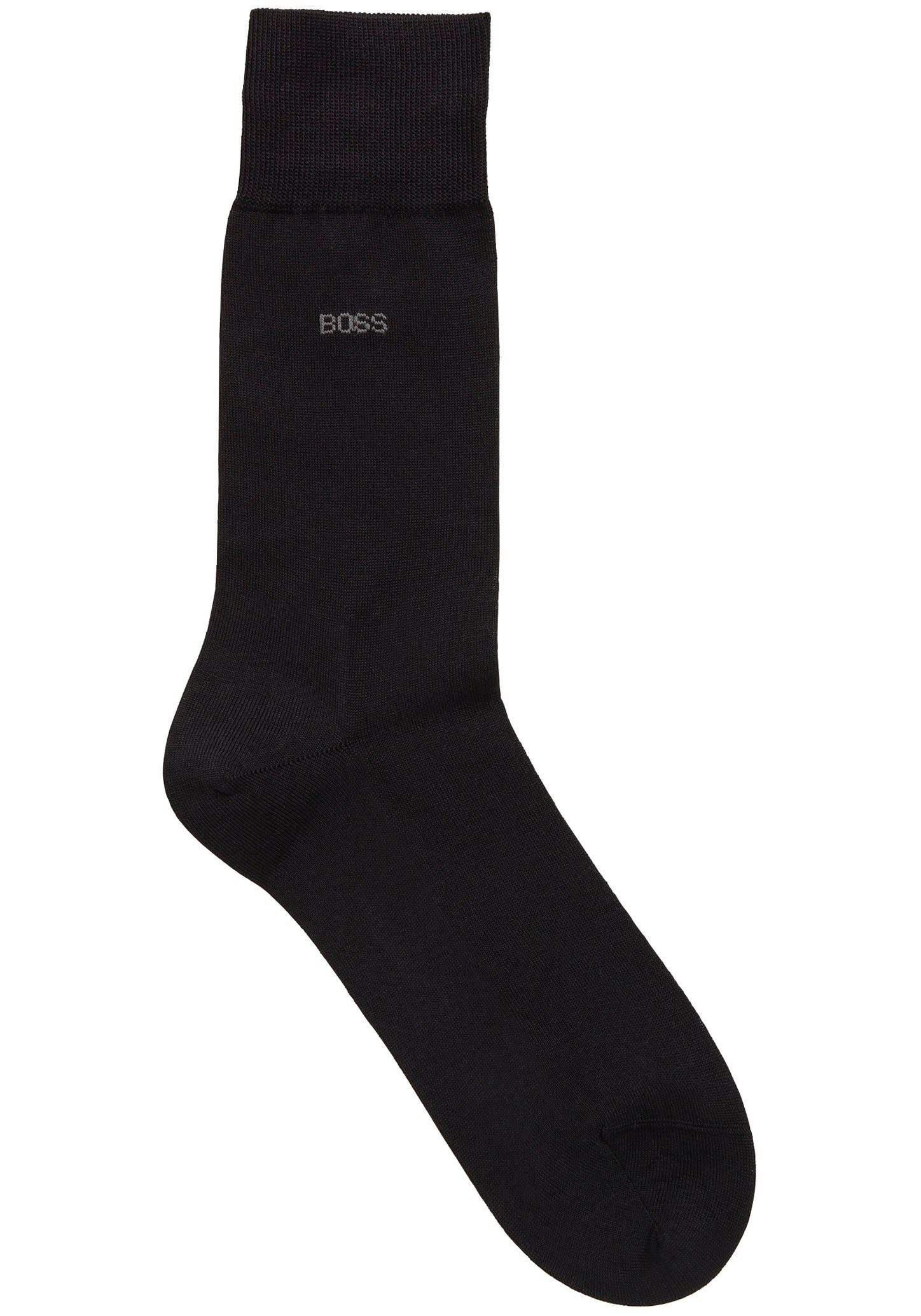 BOSS Businesssocken George RS Uni MC (Packung) mit dezentem, eingestricktem BOSS Logo-Schriftzug