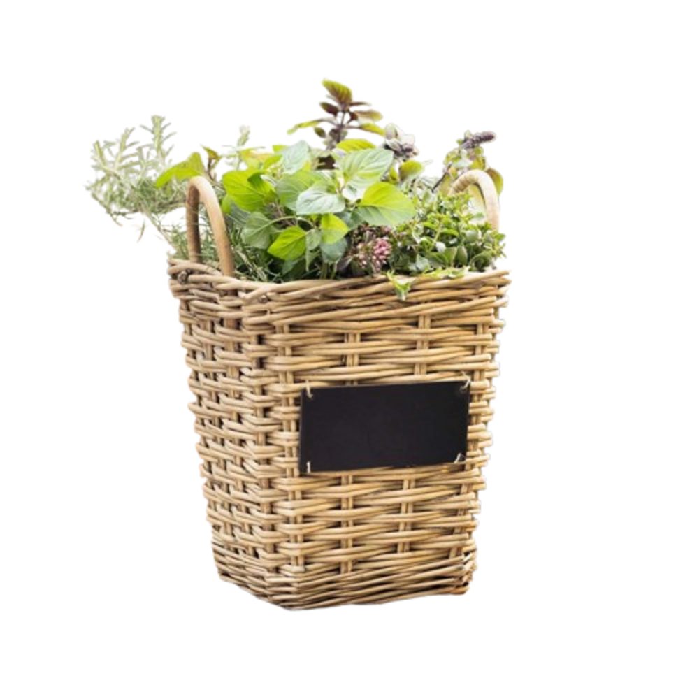 Pflanzkübel Pflanzkorb Weidenkorb Garten Deko Pflanzer Blumentopf Garten mit Griff