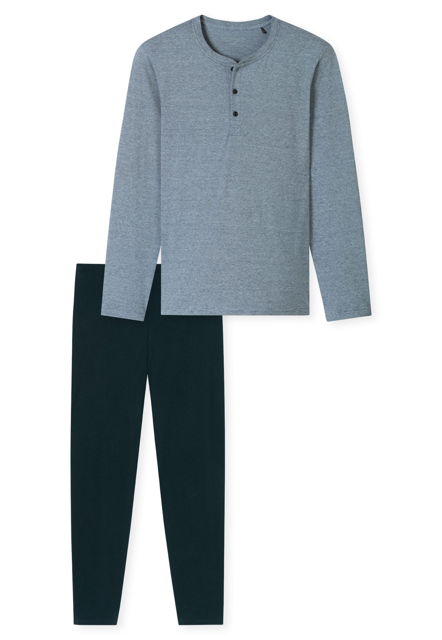 Schiesser Schlafanzug "Casual Essentials" mit feinen, günstig online kaufen