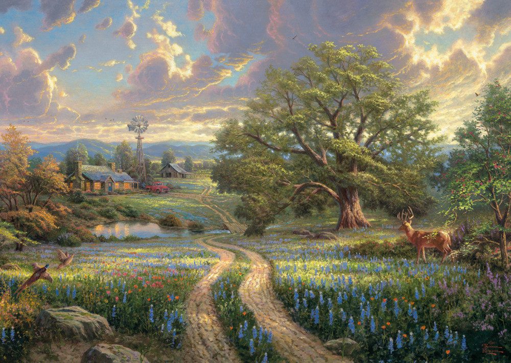 Schmidt Spiele Puzzle Puzzle Country Living 1000 Teile T.Kinkade, Puzzletei günstig online kaufen