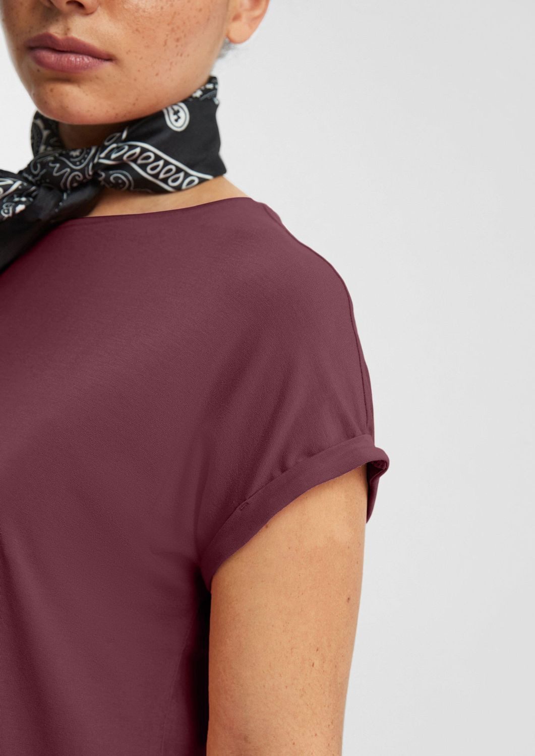 QS T-Shirt Loose Fit-Shirt im Lyocellmix günstig online kaufen