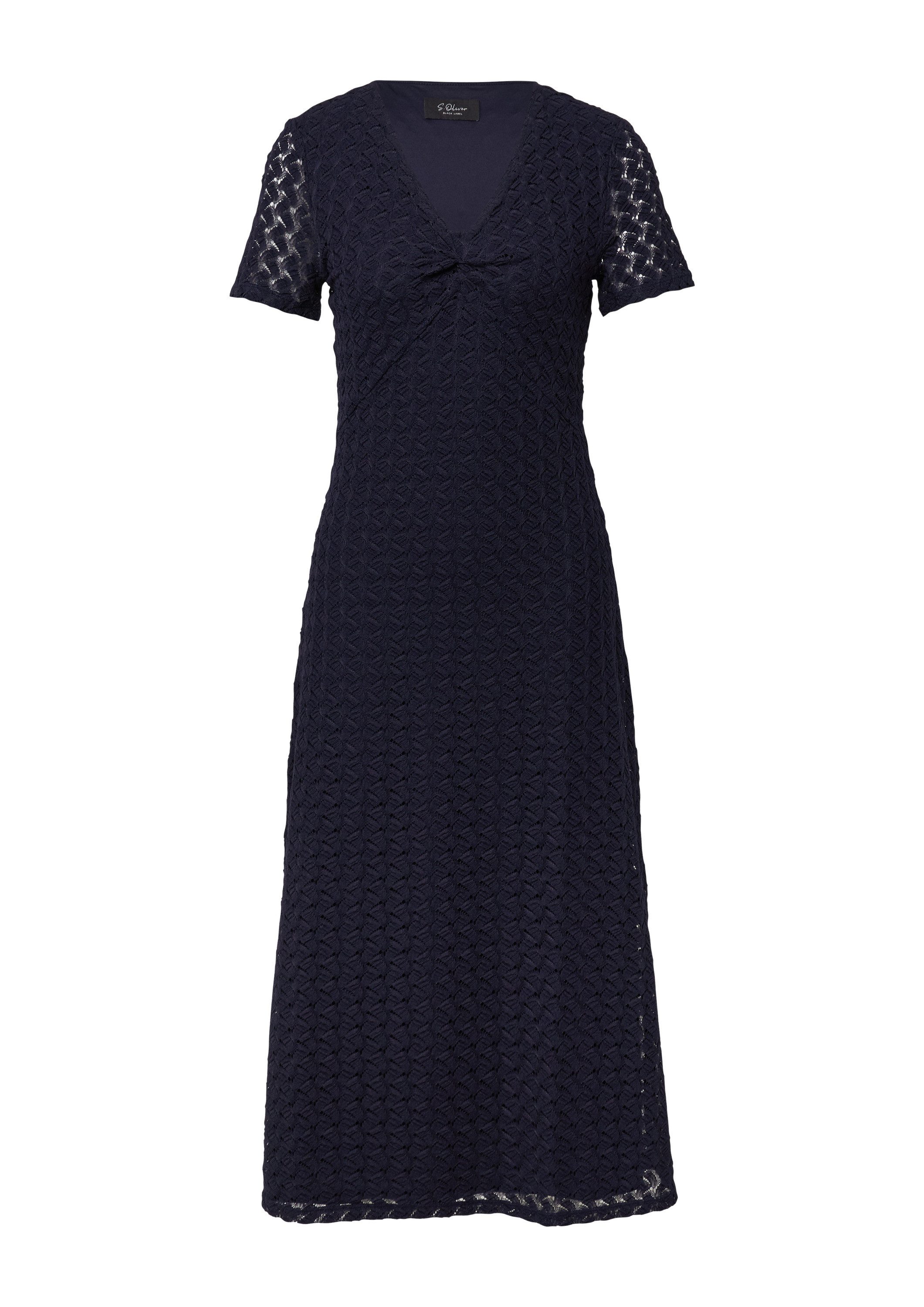 s.Oliver Midikleid Kleid Midikleid aus Strickjersey mit Knotendetail günstig online kaufen