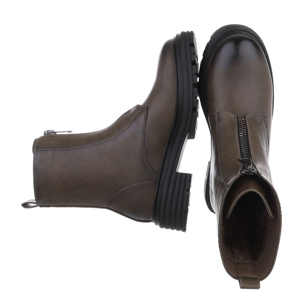 Ital-Design Damen Freizeit Plateaustiefelette (87531875) Blockabsatz Stiefe günstig online kaufen