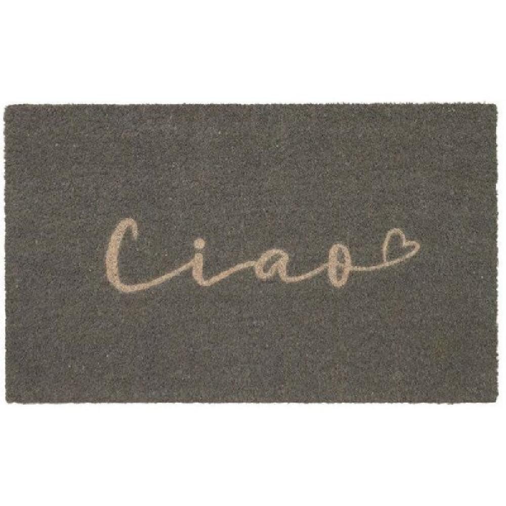 Giftcompany Fußmatte Fußmatte aus Kokosfasern Ciao Grau (75x45cm) günstig online kaufen