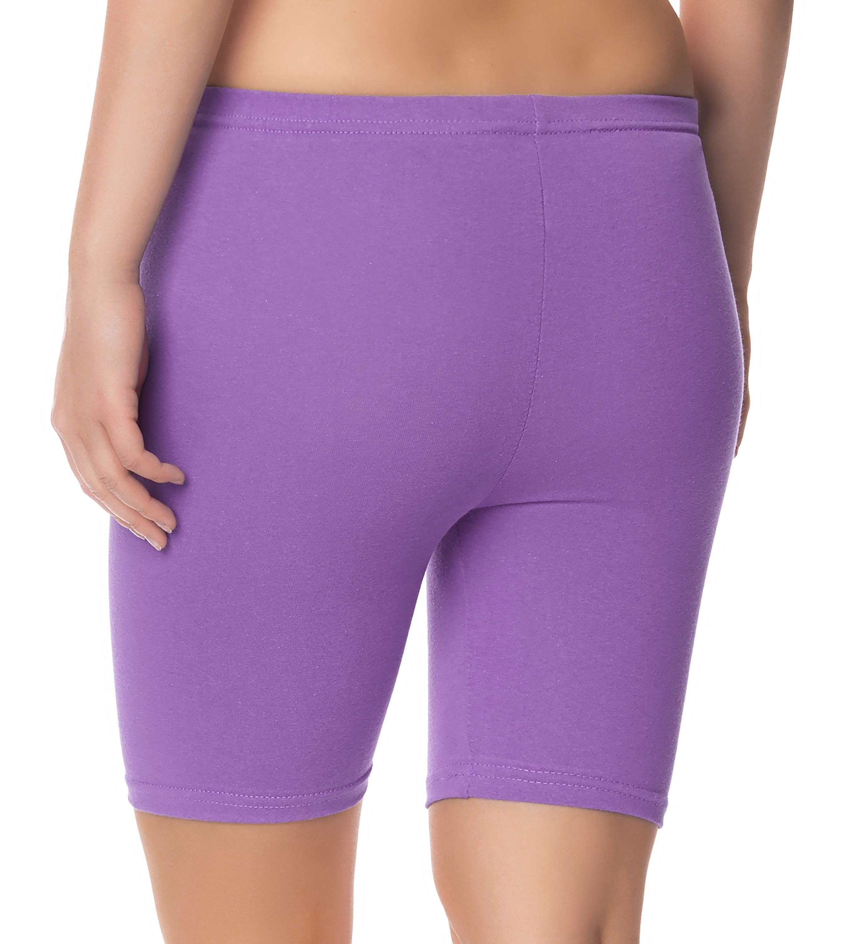 Ladeheid Leggings Damen Shorts Radlerhose Unterhose Hotpants kurze Hose Boxer LAMA04 (1-tlg) elastischer Bund