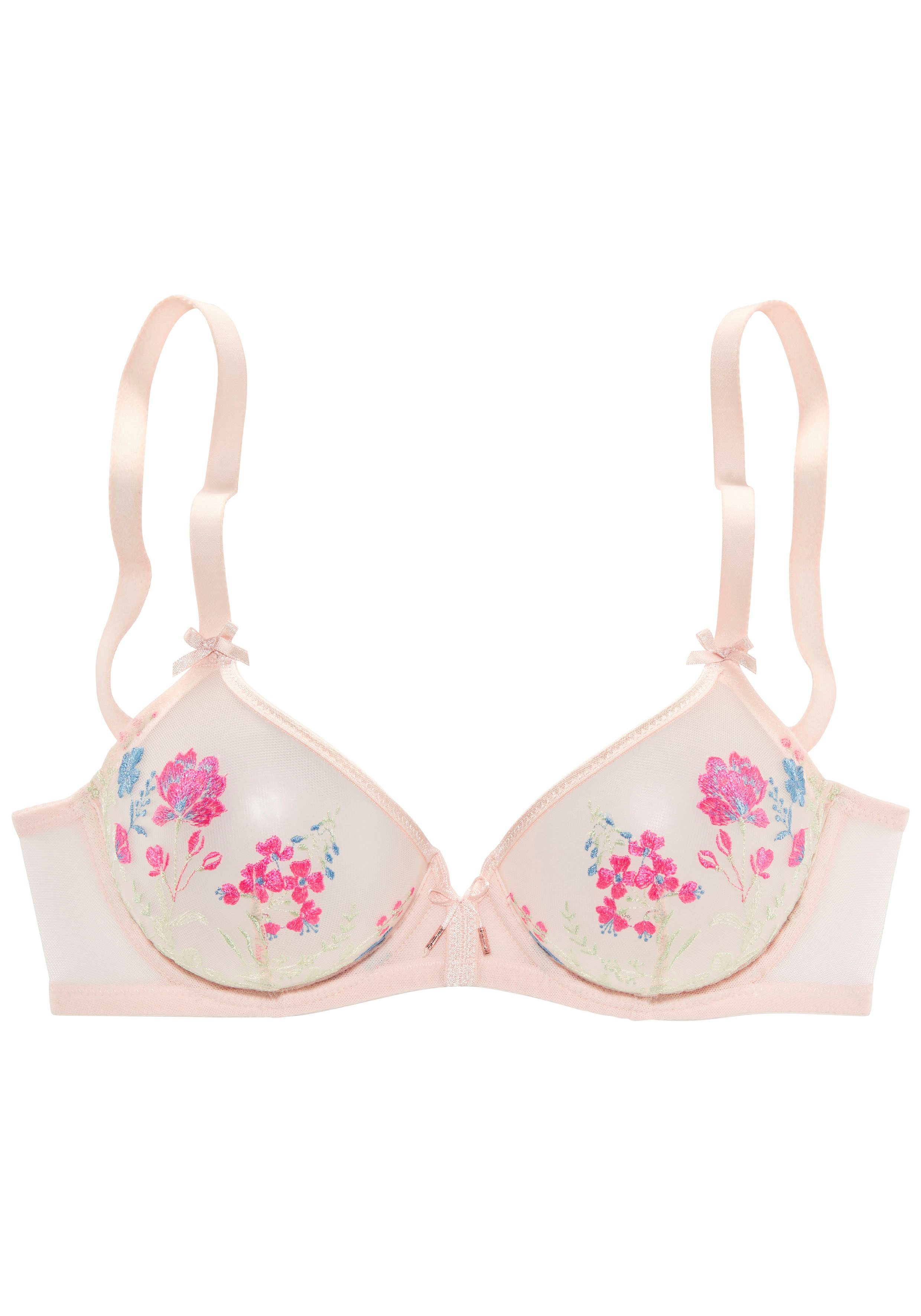 LASCANA Bügel-BH Maria mit Blumen aus edler Stickereispitze – auch ideal für große Größen. € 39,99