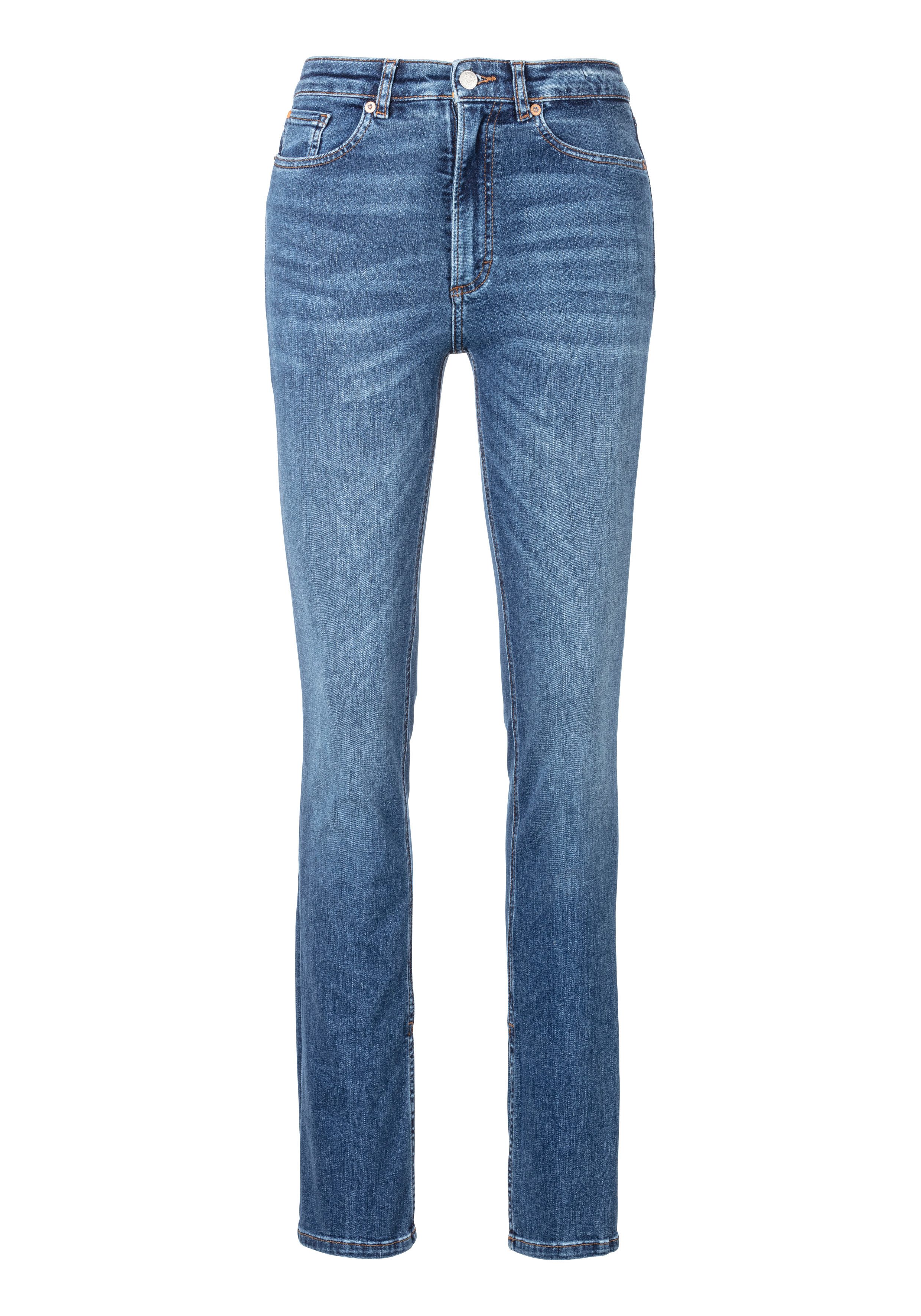BOSS ORANGE Slim-fit-Jeans C_ROSA HR 2.0 mit Leder-Badge