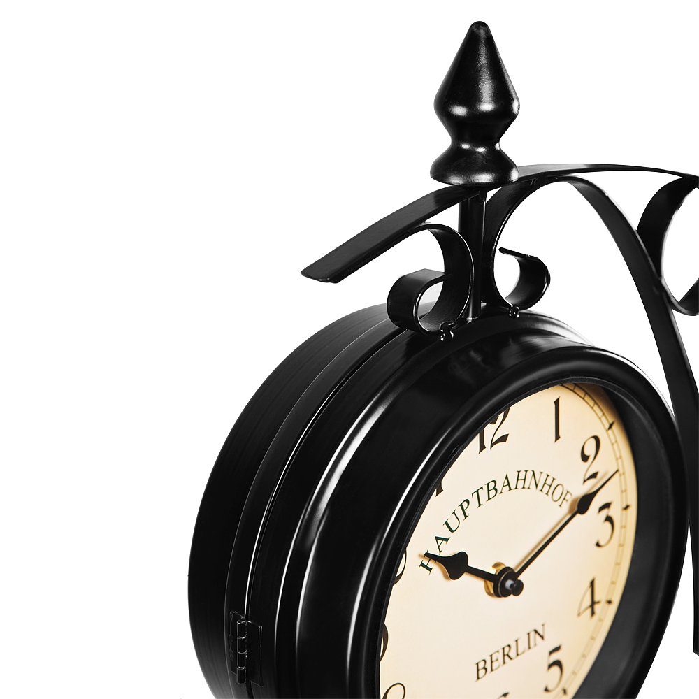 Deuba Wanduhr Vintage (Vintage Quarzuhrwerke Mit Beidseitigem Ziffernblatt Doppelseitige) – Bild 5 von 5