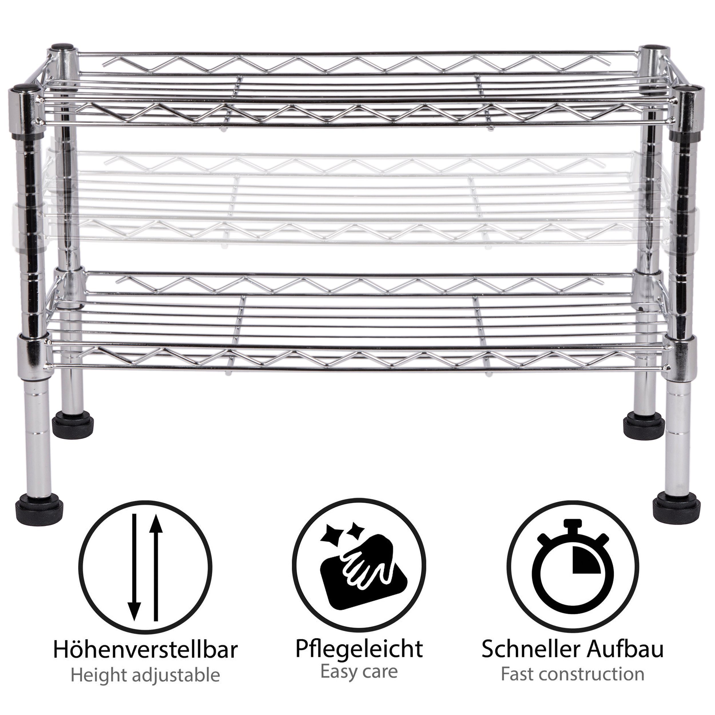 ONVAYA Küchenregal »Küchenregal stehend aus Metall, Regal«