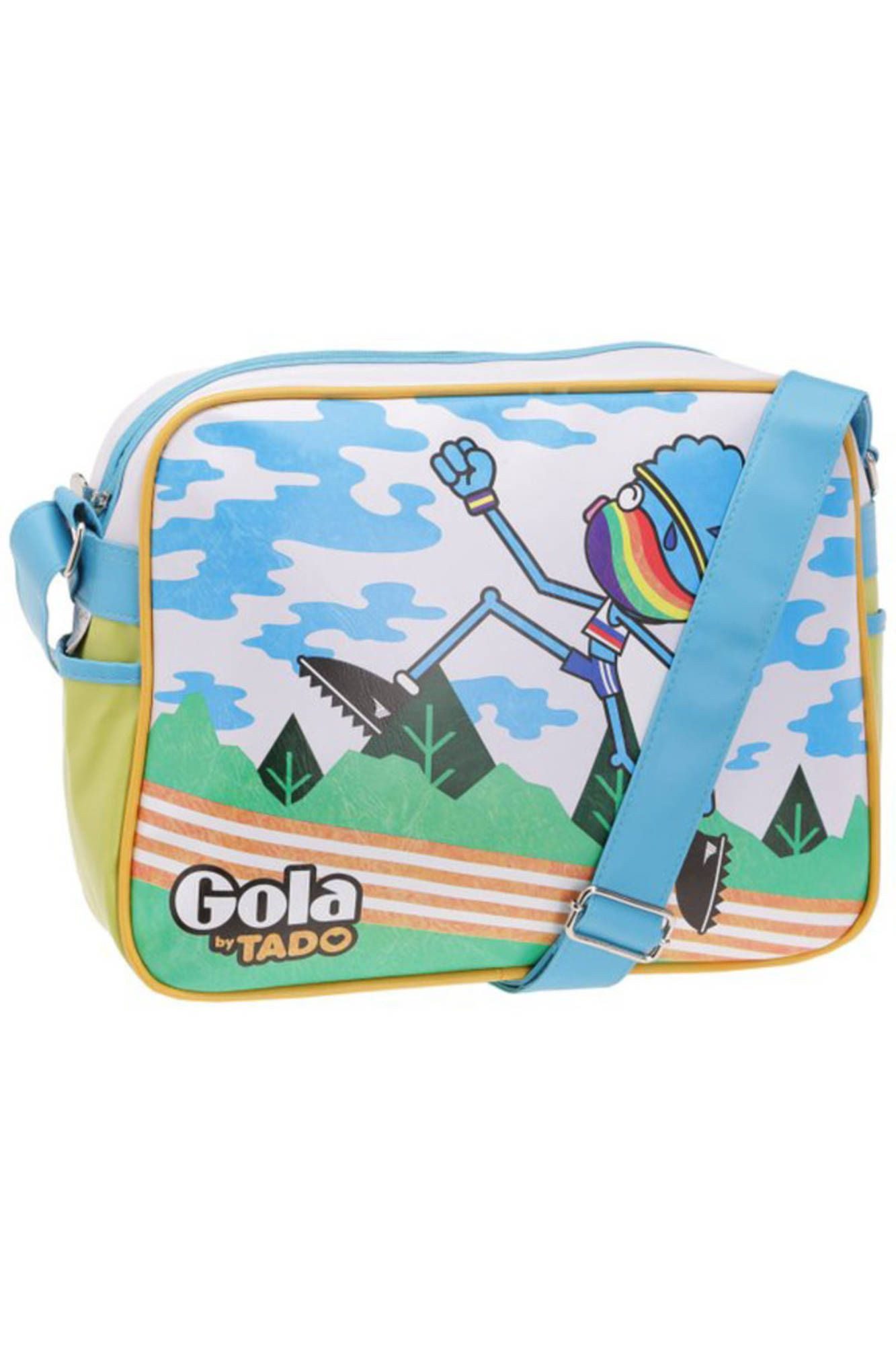 Gola Umhängetasche, Weiße Damenschultertasche mit verstellbarem Gurt und praktischem Desi