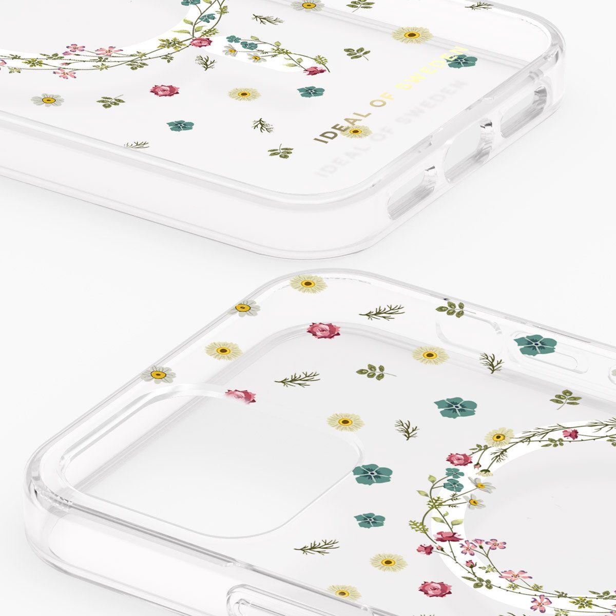 iDeal of Sweden Backcover iDeal of Sweden Clear Case MagSafe Apple iPhone 12 (Pro) - Petite Flor