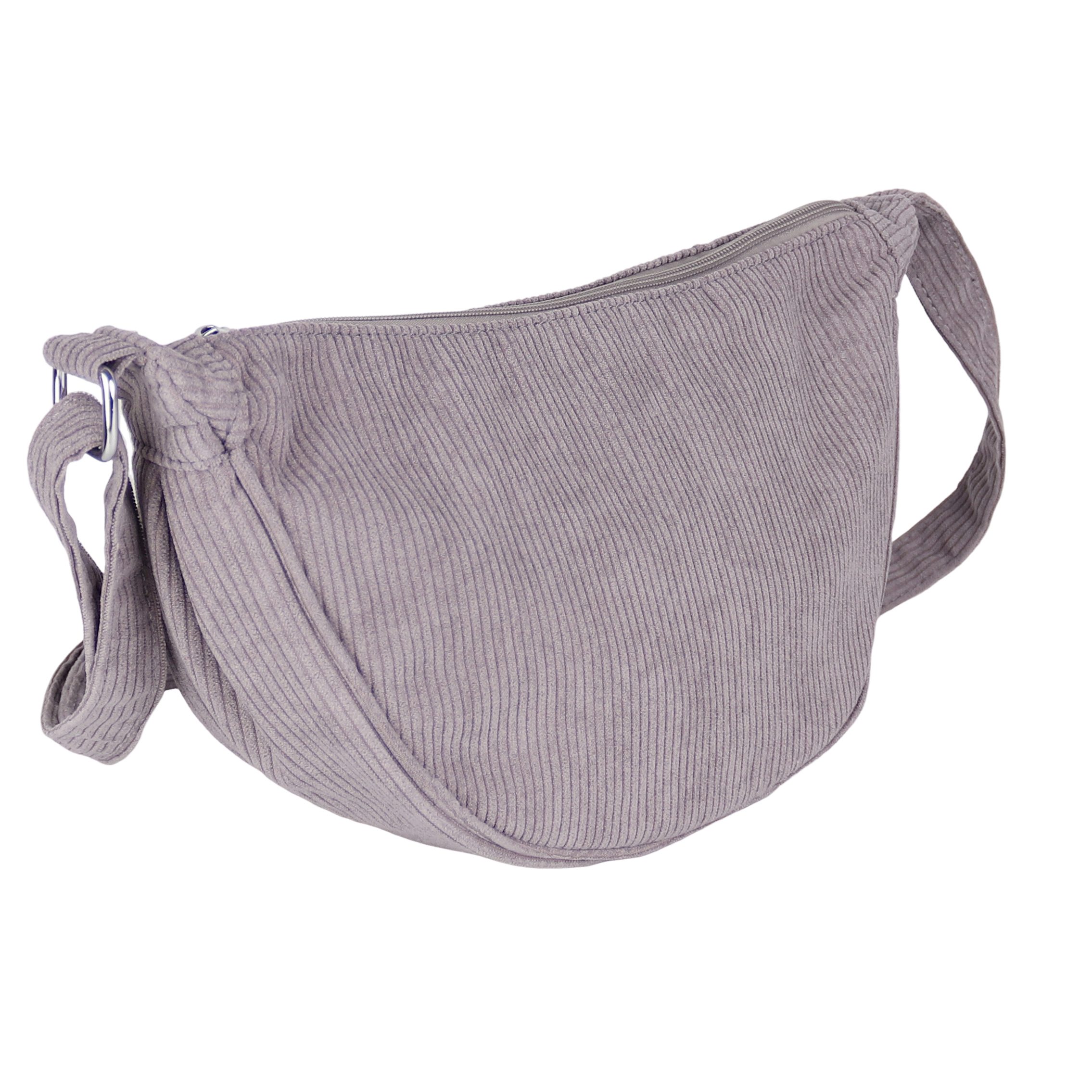 MIRROSI Schultertasche Damen Runde Bauchtasche aus Cord, Brusttasche, Leich günstig online kaufen