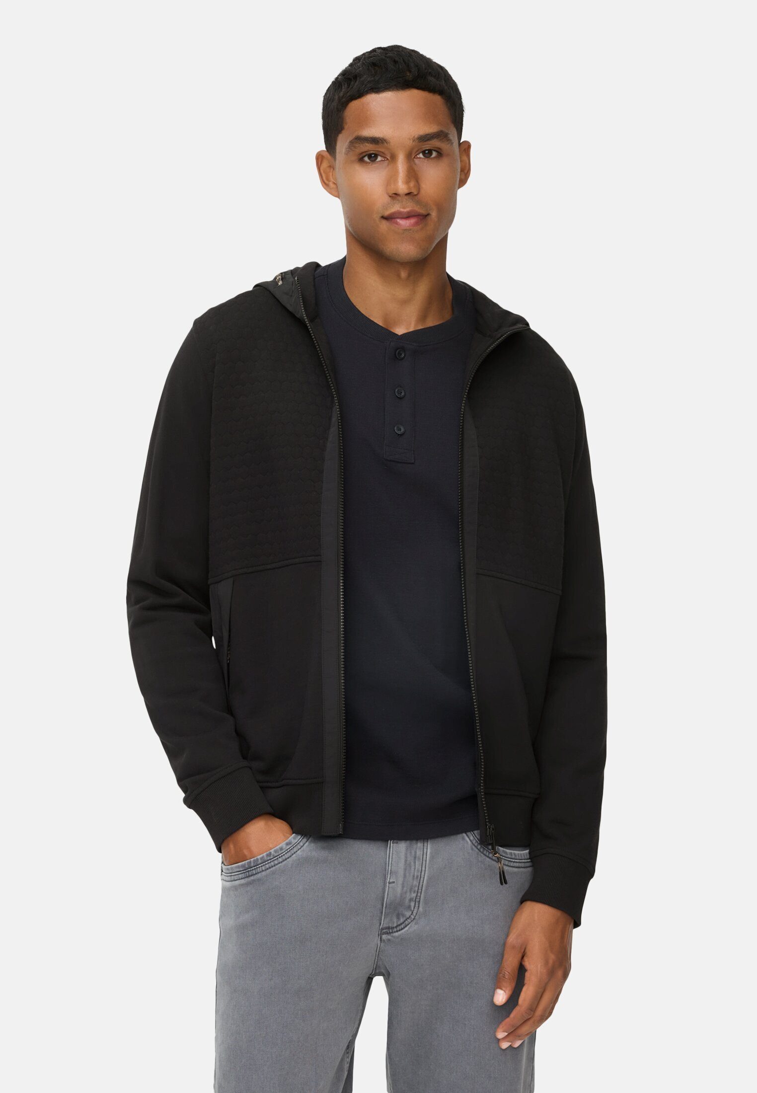 camel active Sweatjacke mit Kapuze Langarm Kapuze