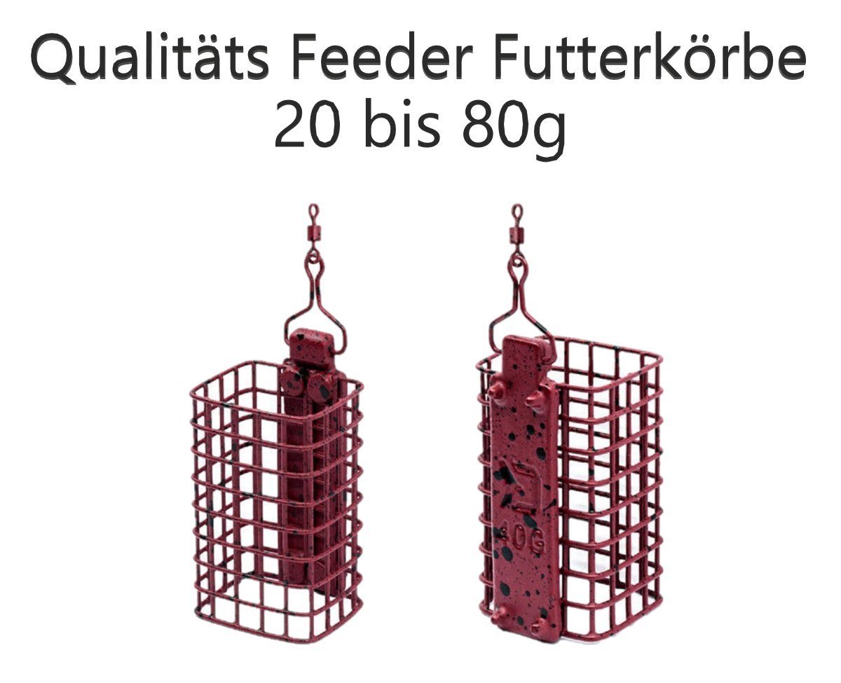 Delphin.sk Feederkorb Feeder Futterkorb Angeln MAGMA SQUARE L Süßwasser Friedfische TOP, Ein einzigartiger Futterkorb im einzigartigen MAGMA-Design