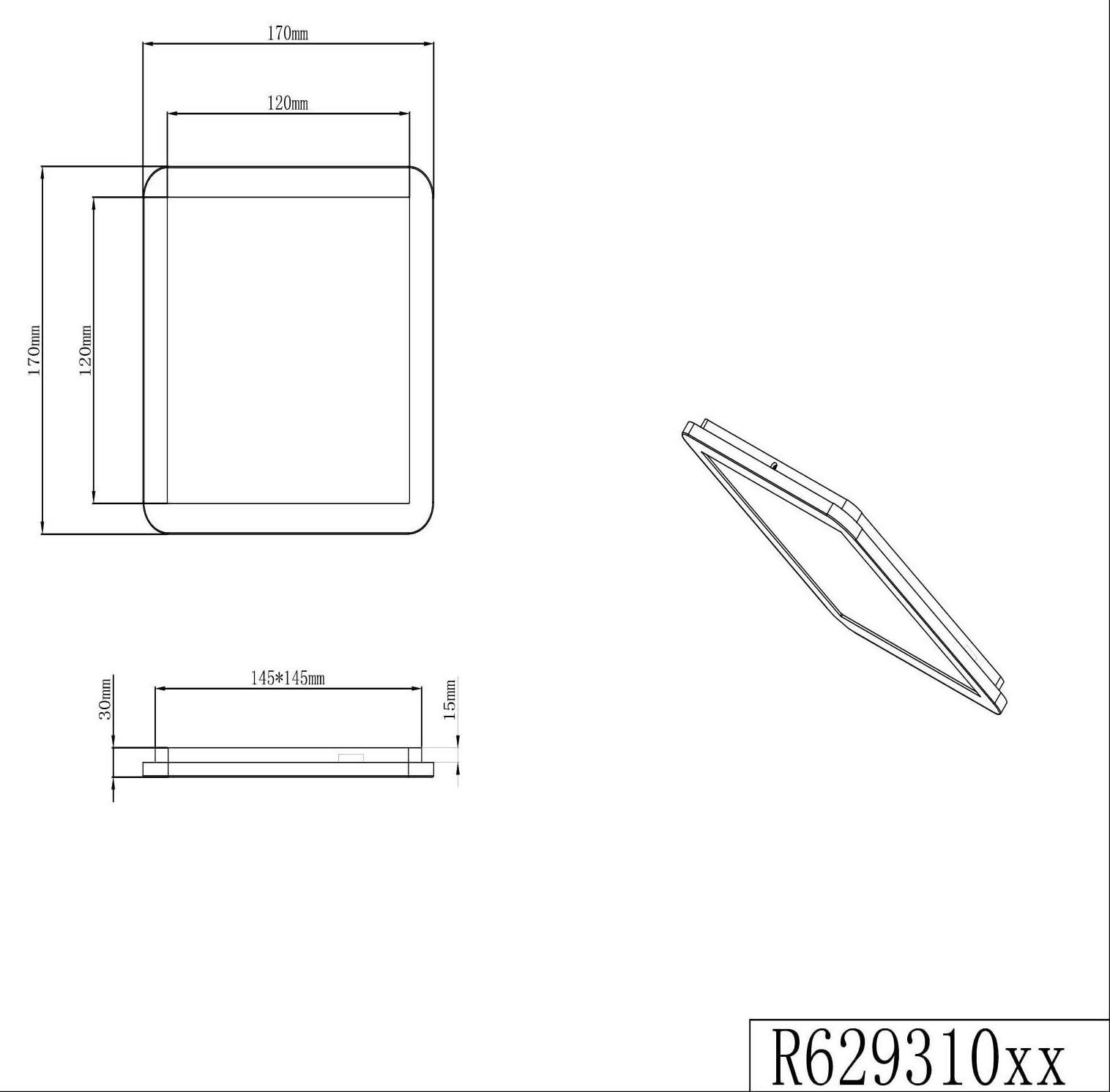 Reality Leuchten LED Deckenleuchte Camillus, LED fest integriert, Warmweiß, matt, weiß, Switch Dimmer, warmweiß 3000 K, Badezimmer geeignet, IP46