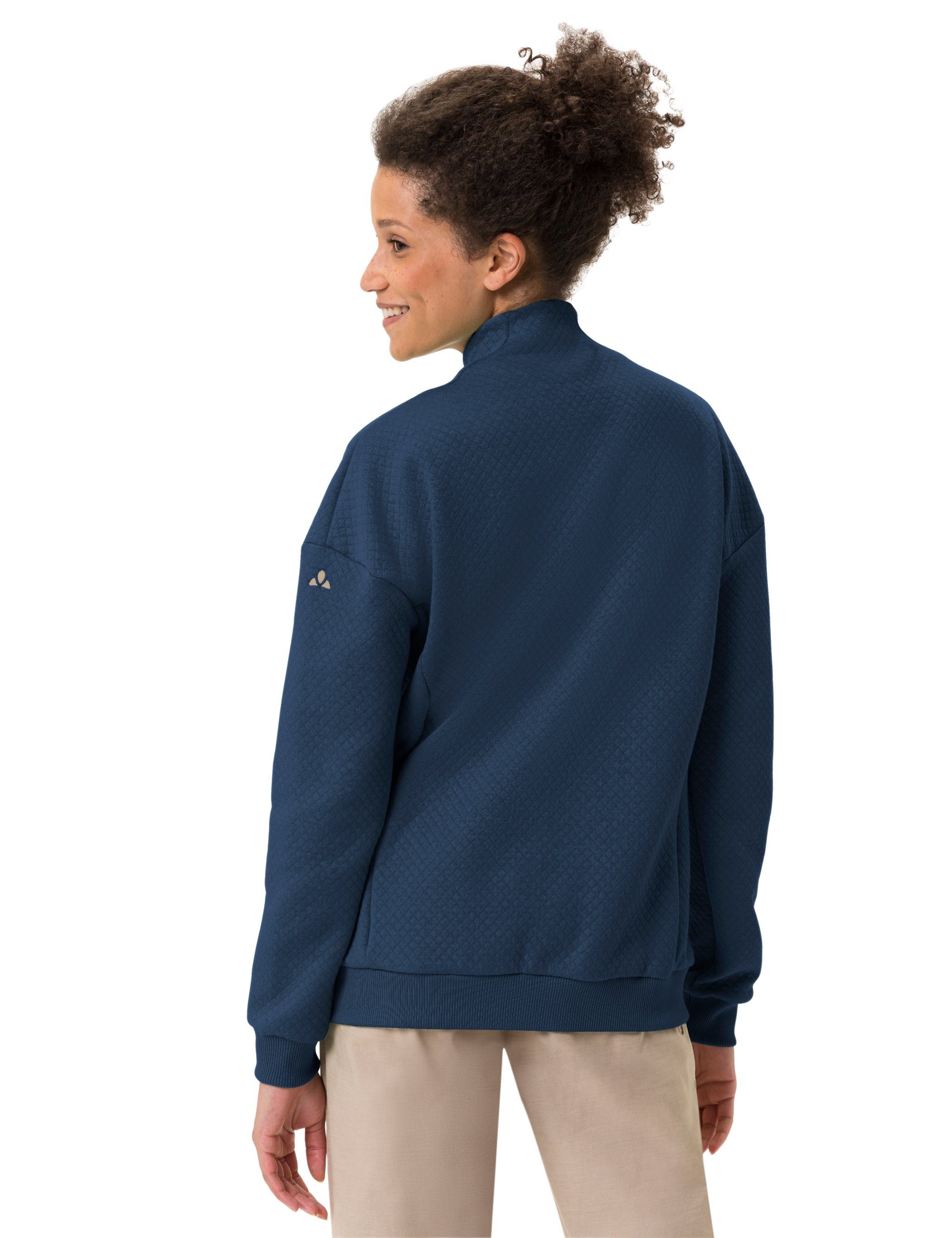 (1-St) dark Redmont VAUDE kompensiert sea Outdoorjacke Cotton Klimaneutral Women's II Jacket