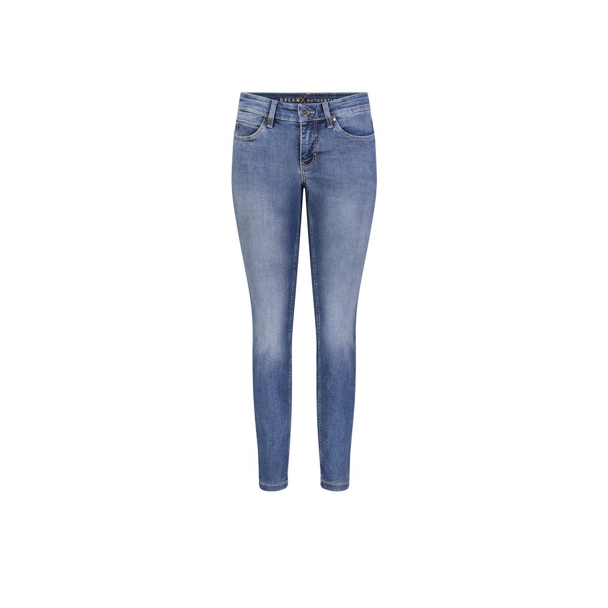 blau regular 5-Pocket-Jeans MAC (1-tlg)