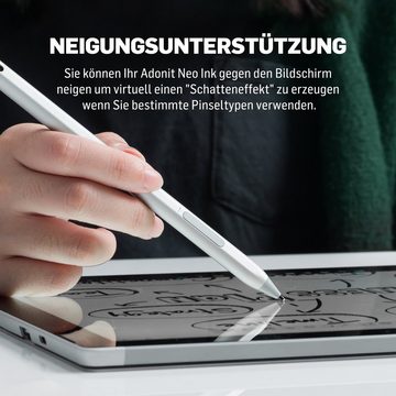 Adonit Eingabestift Neo Ink (Stylus für Microsoft Surface / ASUS / Dell Inspiron / uvm) Neigungserkennung, Handflächenerkennung (Palm Rejection)