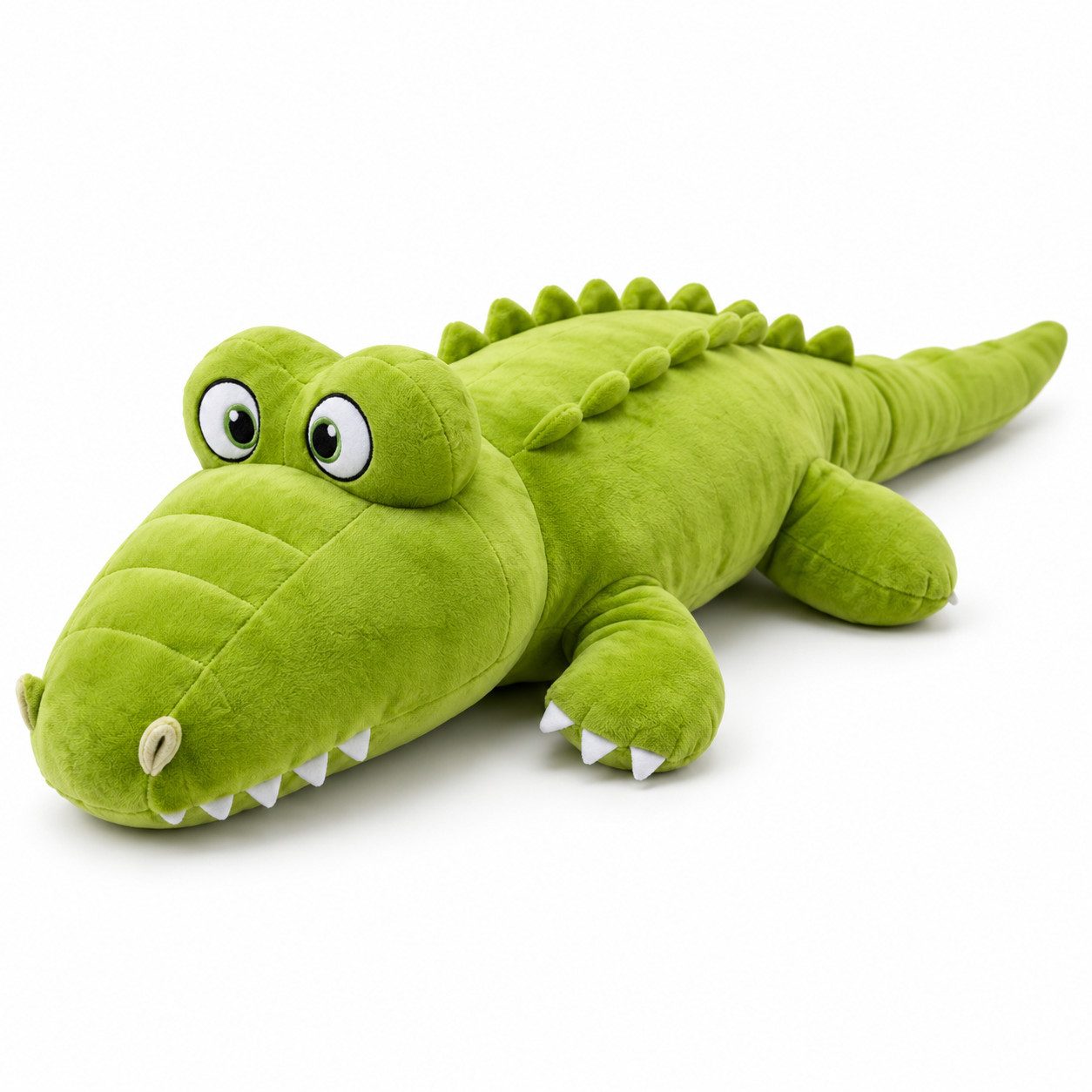 Jafri Toys Kuscheltier XXL Krokodil Alligator großes Plüschtier weich 120 cm liegend Grün (Set, 1-St., Geschenk-Set), Geschenkidee für Jungs und Mädchen, Stofftier Reptil