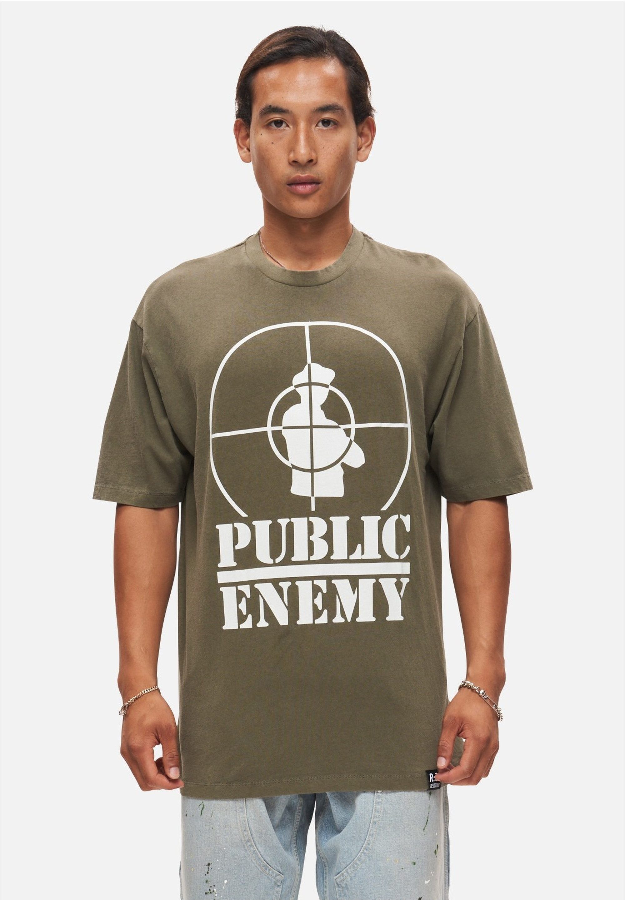Recovered T-Shirt Public Enemy Tonal Target (1-tlg) mit angesagtem Public E günstig online kaufen