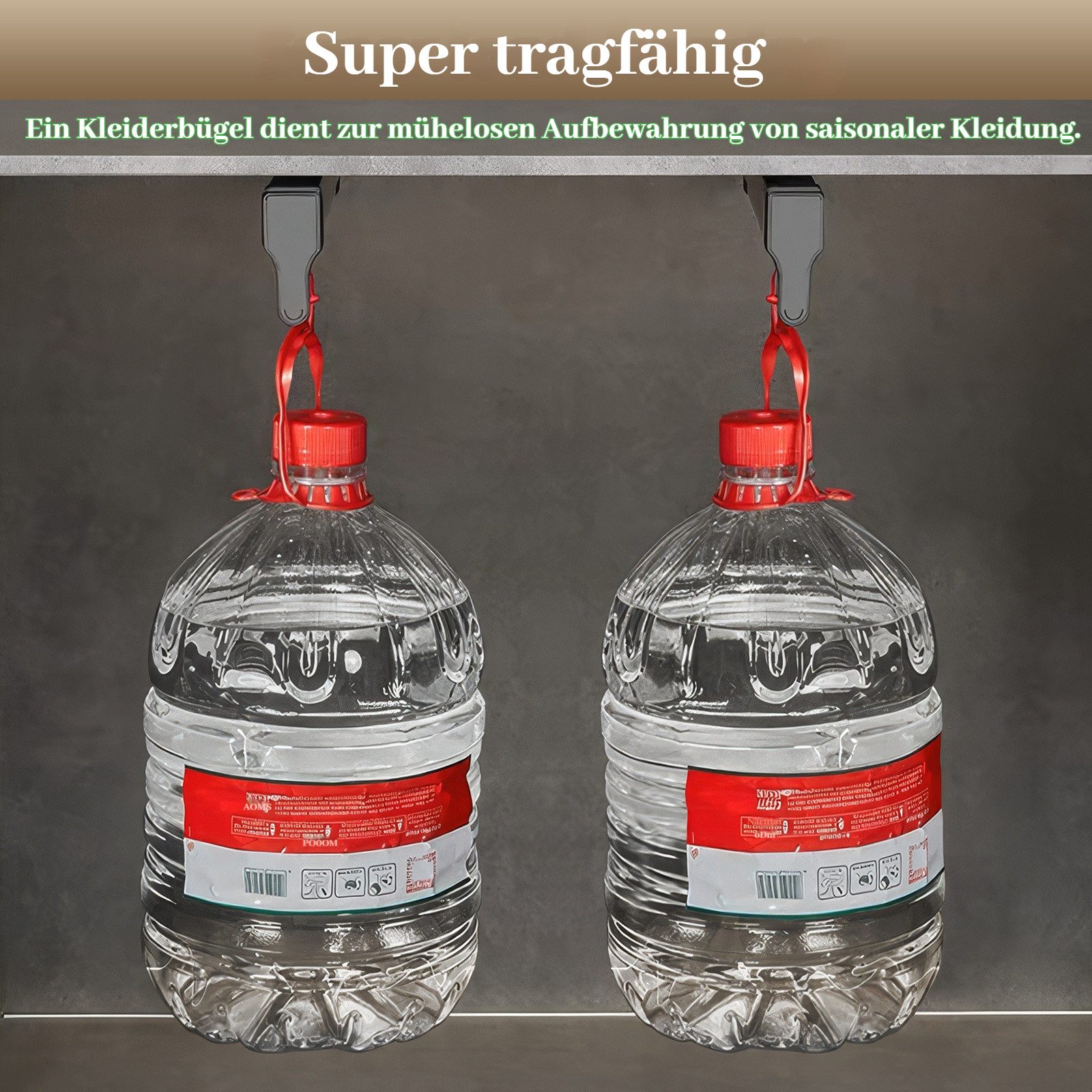 BlingBin Kleiderstange Ausziehbare Kleiderstange zum Herausziehen der Kleiderbügel (1 Stück, 1 St., Lang 30cm, Hoch 10cm), Teleskopstange Kleiderstange Kleiderb – Bild 4 von 5