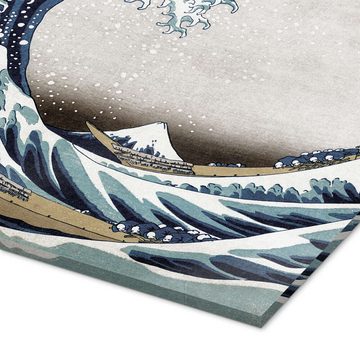 Posterlounge Acrylglasbild Katsushika Hokusai, Die große Welle vor Kanagawa, Wohnzimmer Orientalisches Flair Malerei