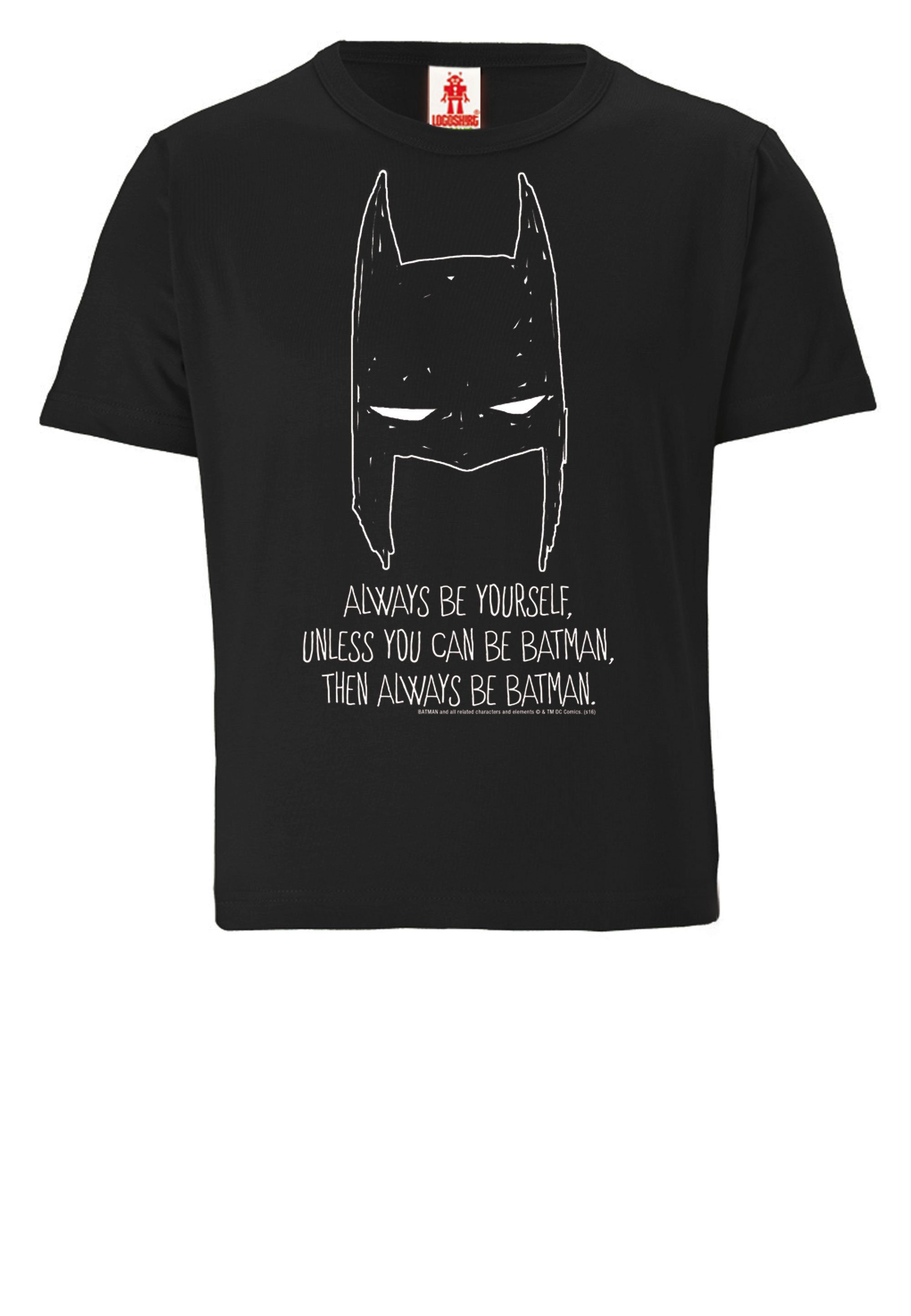 Yourself LOGOSHIRT Be Comics Always Batman, Print mit - T-Shirt lizenziertem DC