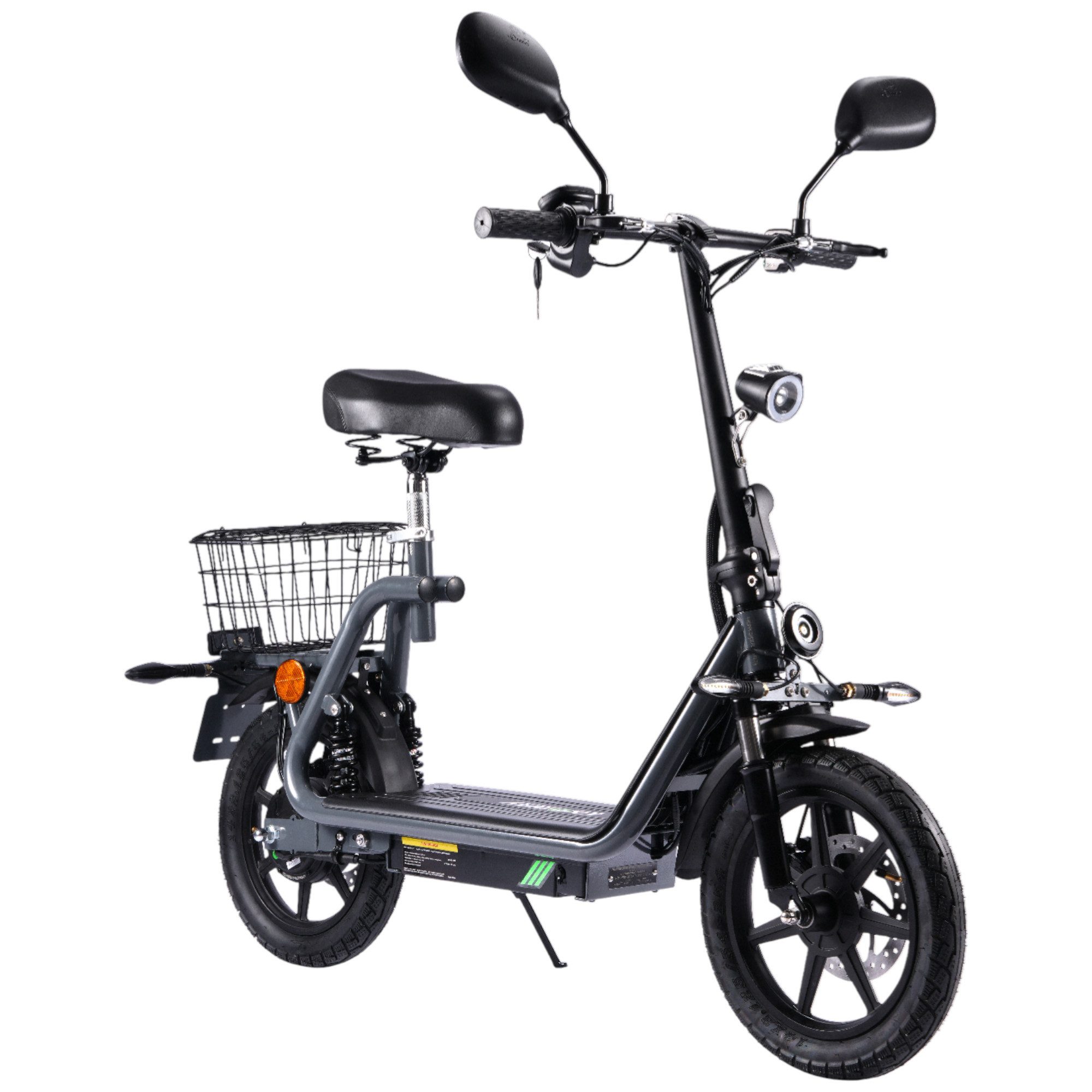 ENEWAY E-Scooter City Floh-S Elektroroller 20 km/h, 20 km/h, (Set), mit Straßenzulassung, Blinkervorbereitung direkt verbaut