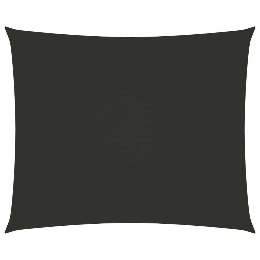 Sonnensegel 6 x 7 m Sonnensegel Oxford-Gewebe Rechteckig 6x7 m Anthrazit Beschattu