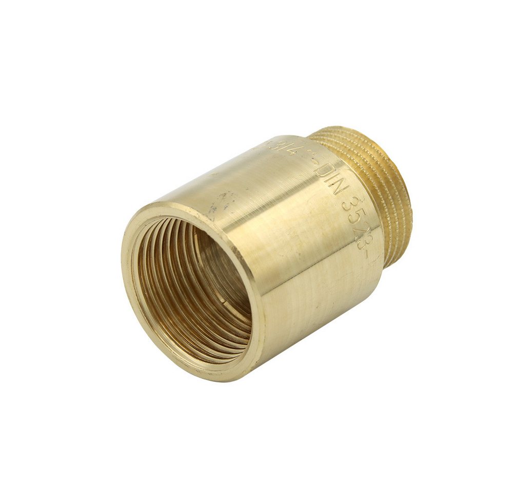 Thumbnail - General Fittins Gewindefitting Hahnverlängerung 3/4"x30mm Messing Gewindeverlängerung