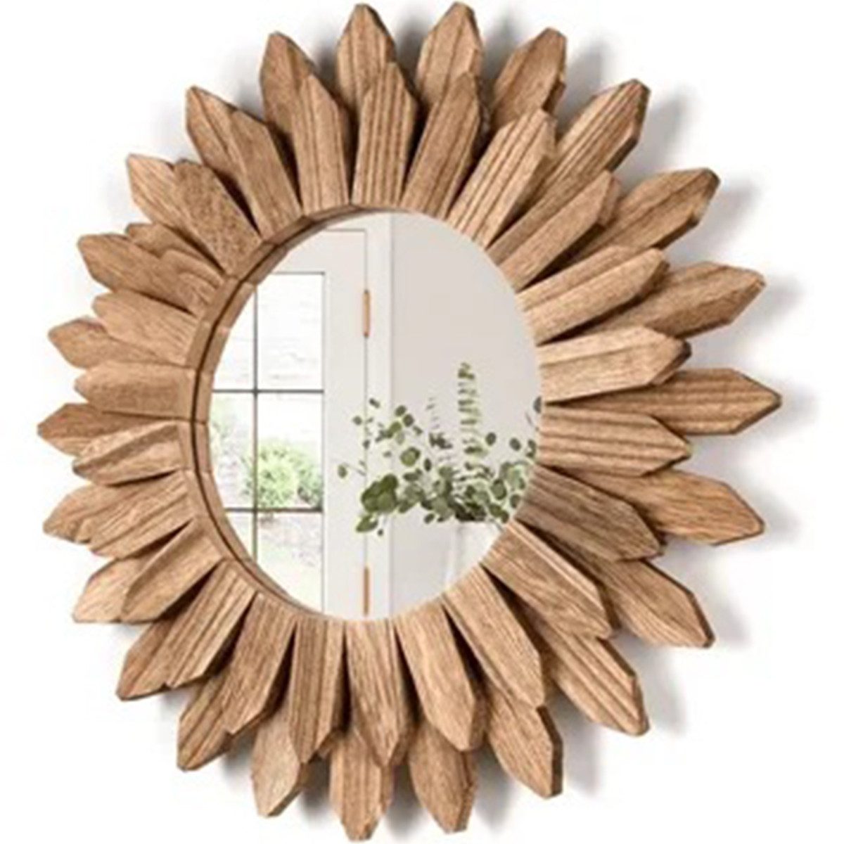 Welikera Wandspiegel Dekorativer Wandspiegel aus Holz,30/43/50 günstig online kaufen