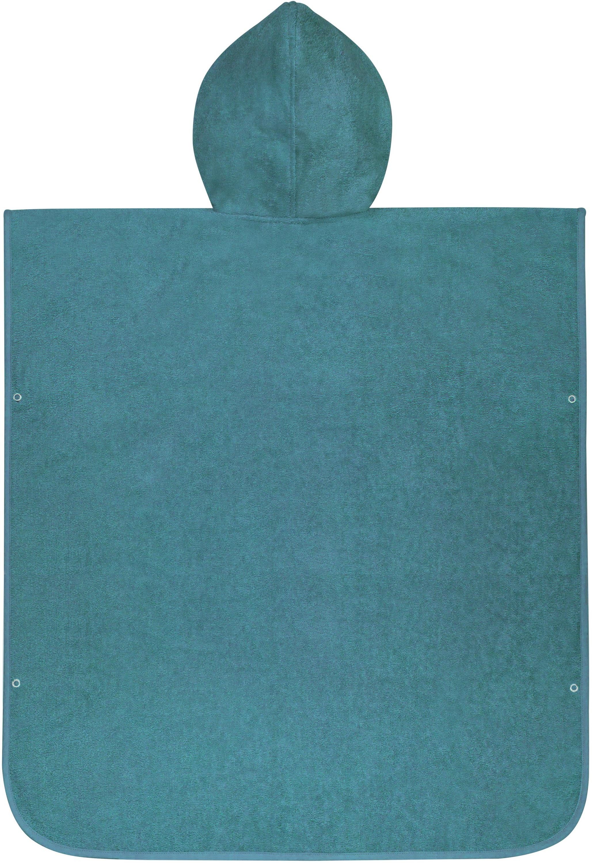 normani Badeponcho Badeponcho aus Bio-Baumwolle Sitra, Bio-Baumwolle, Kapuze, Schlupf, Strandponcho 90x105 cm aus 100 % Öko-Baumwolle mit Kapuze – Bild 5 von 5