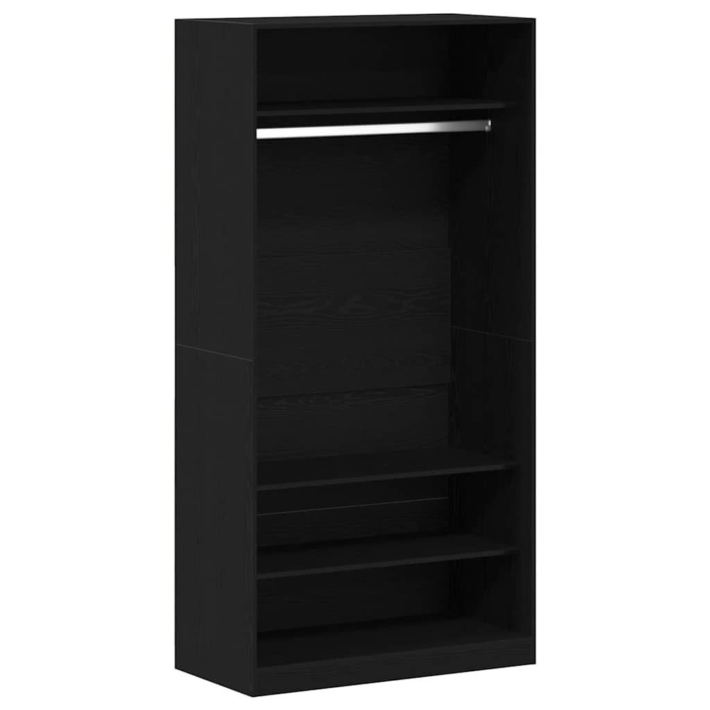 vidaXL Kleiderschrank Kleiderschrank Schwarz Eichen-Optik 100 x 50 x 200 cm (1-St)